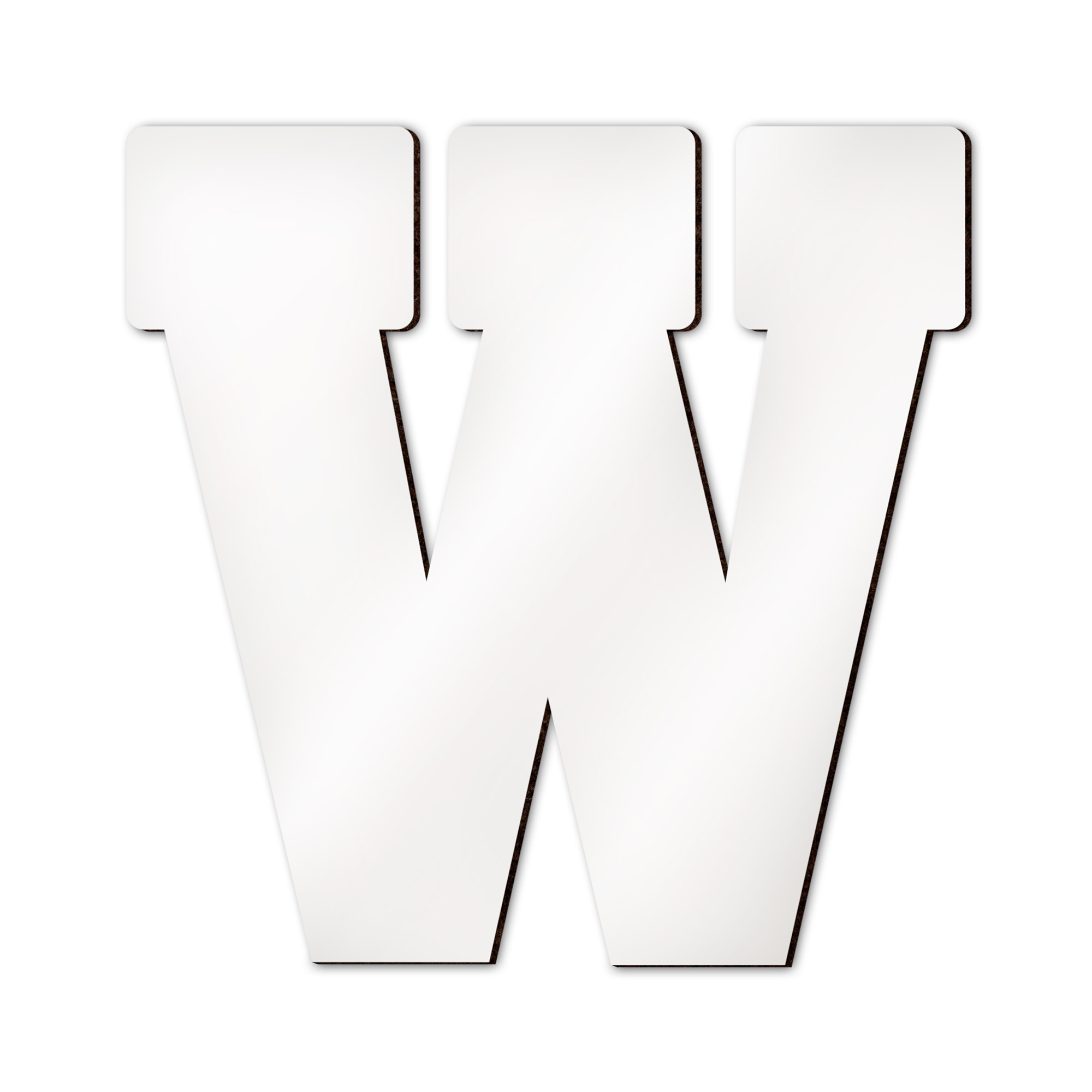 Lettres d’alphabet et caractères spéciaux Sublistar® en MDF, Hauteur 14 cm, 3 mm d'épaisseur, 100 pcs./carton