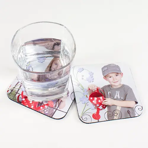 Sublistar® Hochglanz-Untersetzer, Größe 95 x 95 x 3 mm