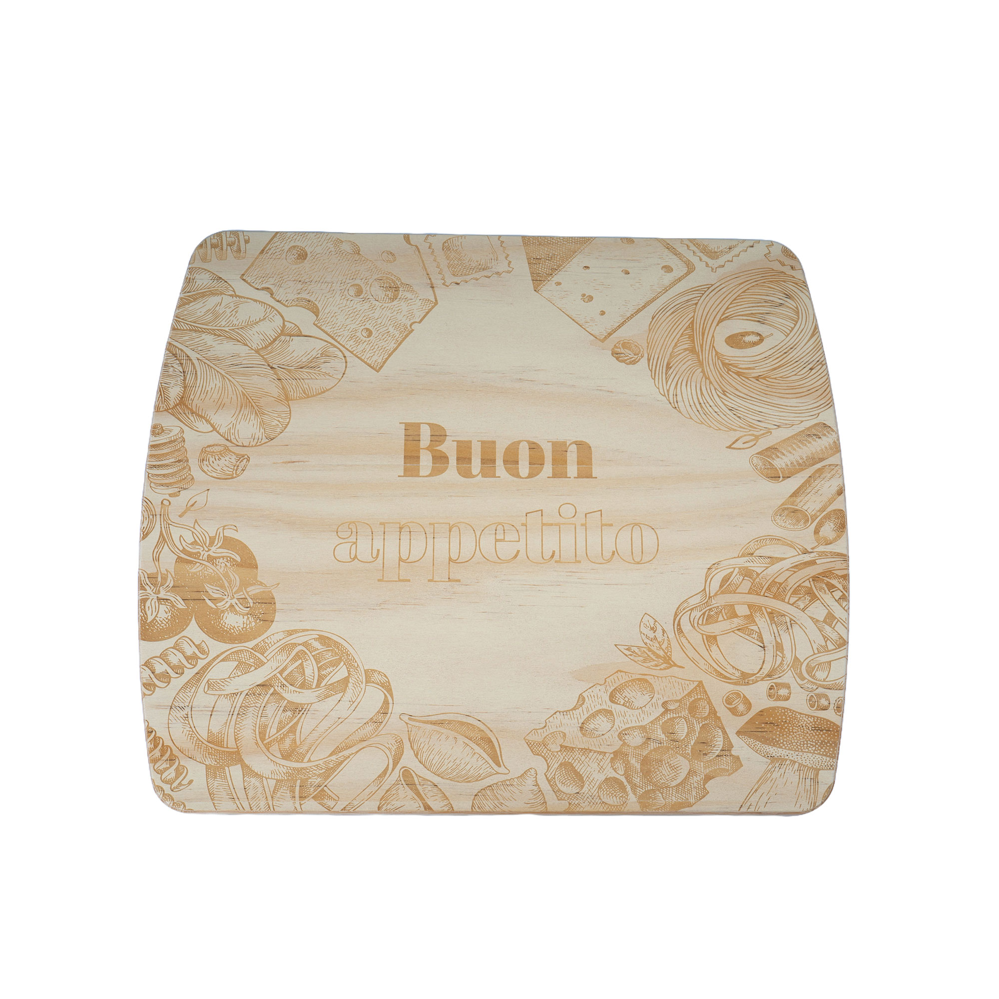 Bamboo Schneidebrett, 16 mm stark, einseitig bedruckbar, Farbe Natur mit Holzmaserung, div. Ausführungen