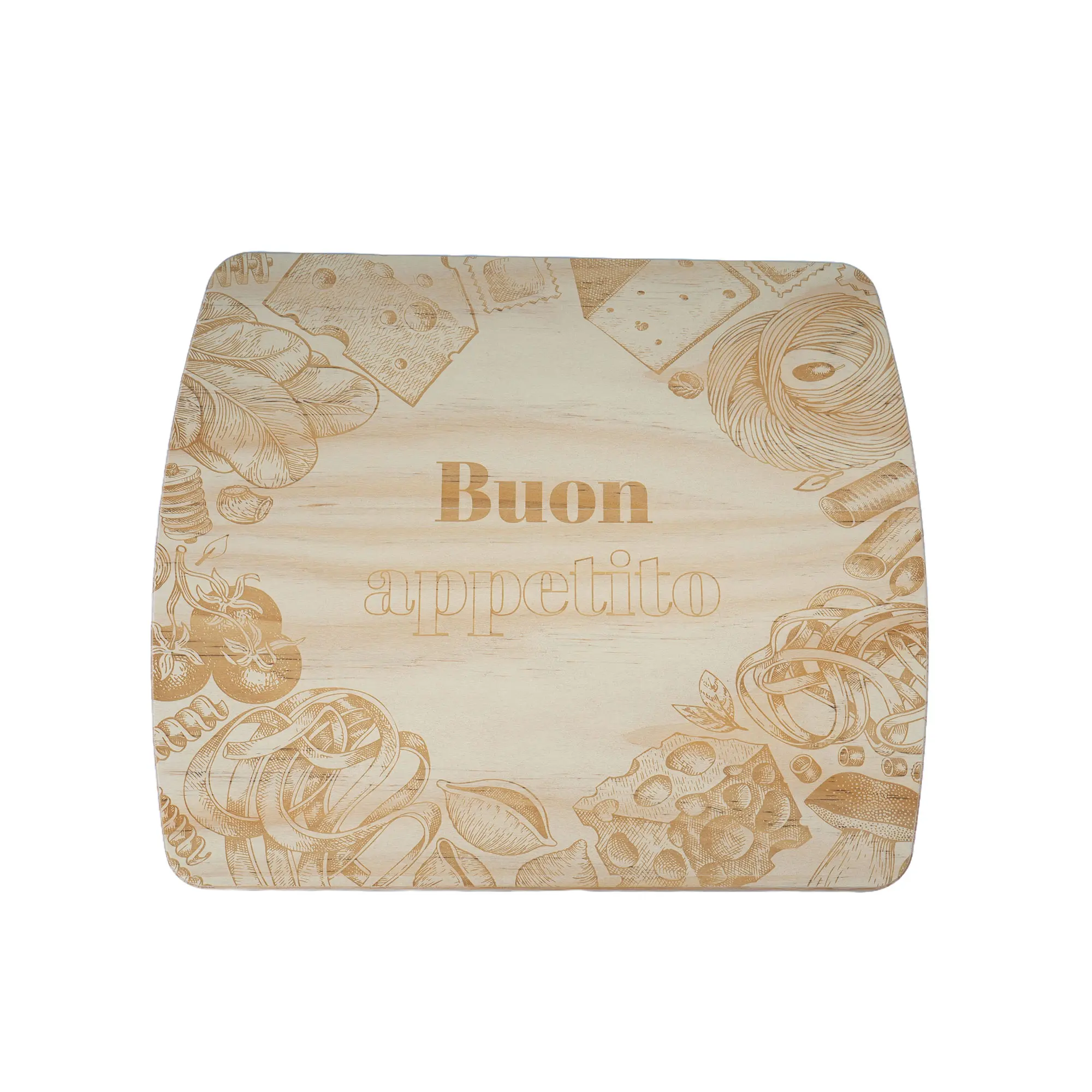 Planche à découper Bamboo, épaisseur 16 mm, imprimable sur une face, couleur naturelle avec veines de bois, div. versions