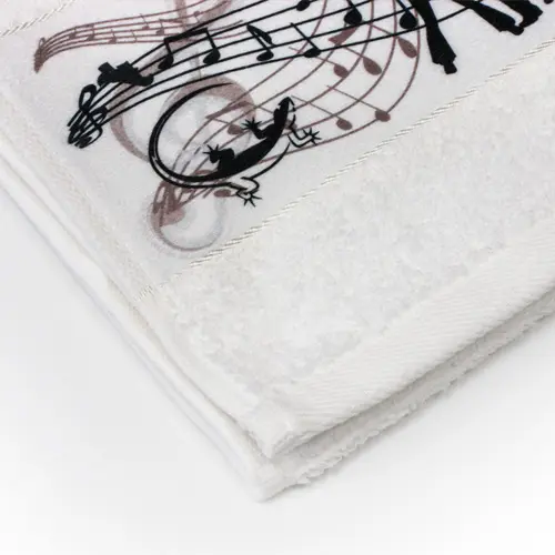 Walkfrottier-Handtuch mit PES-Bordüre, div. Farben und Größen