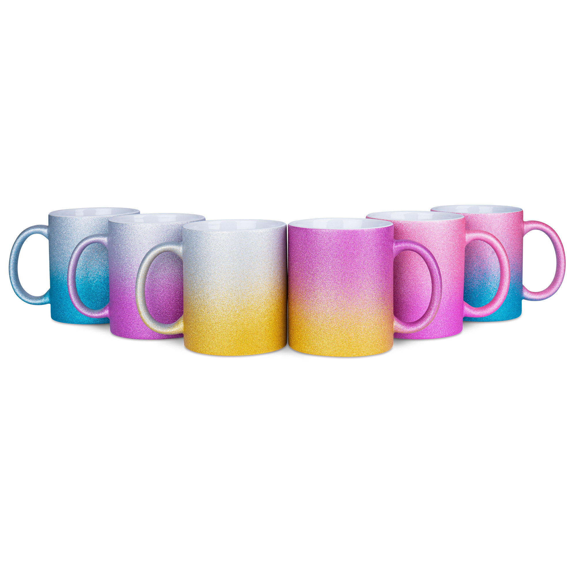 Startset Keramiktasse SPARK-BC- mit Farbverlauf 11oz, Orca™ Coating, 12 Tassen