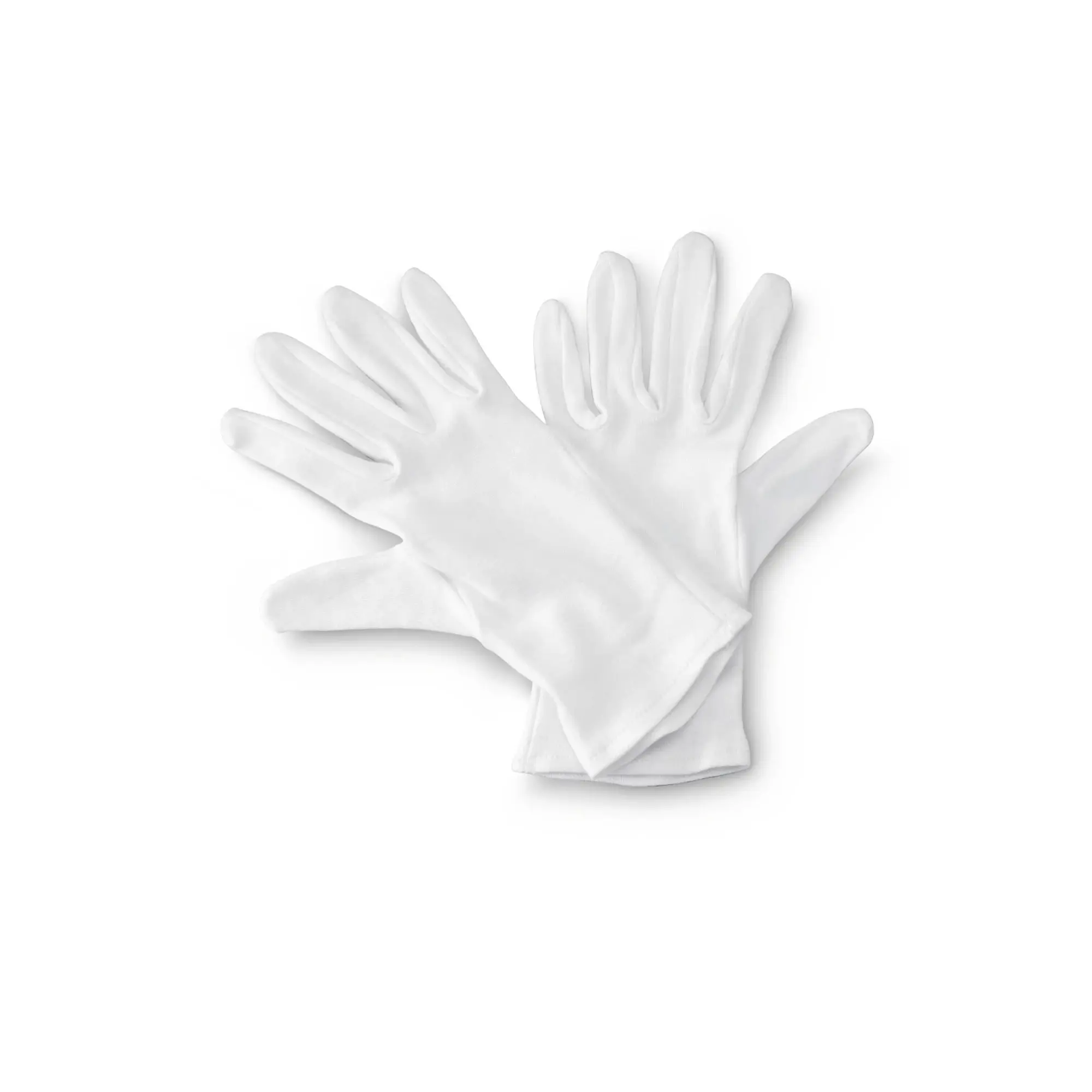 Gants en coton, blanc, taille M, 1 paire/pack