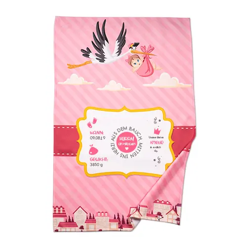 Mikrofaser Fleece-Decke aus 100% Polyester, Größe 60 x 90 cm, einseitig bedruckt mit versch. Motiven