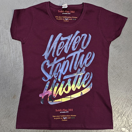 SubliFlex imprimable film de flex, kit d’échantillons, comprenant: