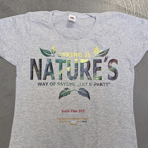 SubliFlex imprimable film de flex, diverses tailles