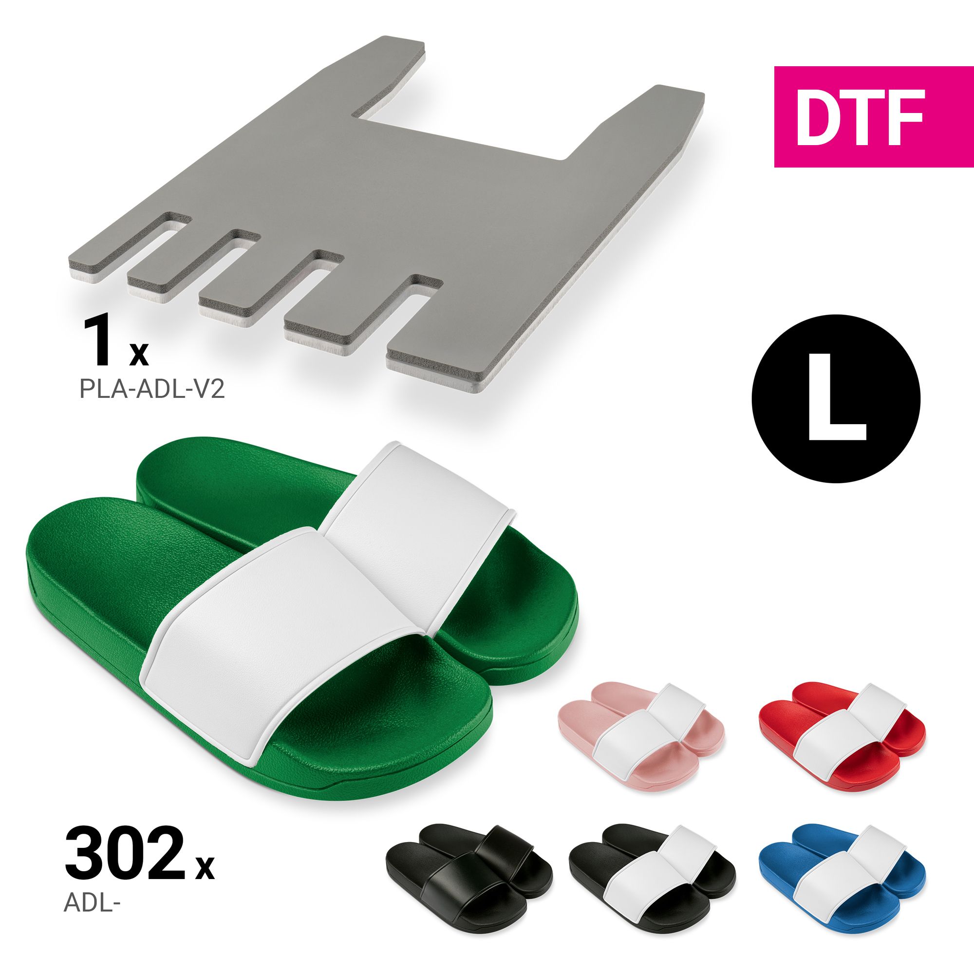 Startpaket Badelatschen Large, Beinhaltet folgende Artikel: