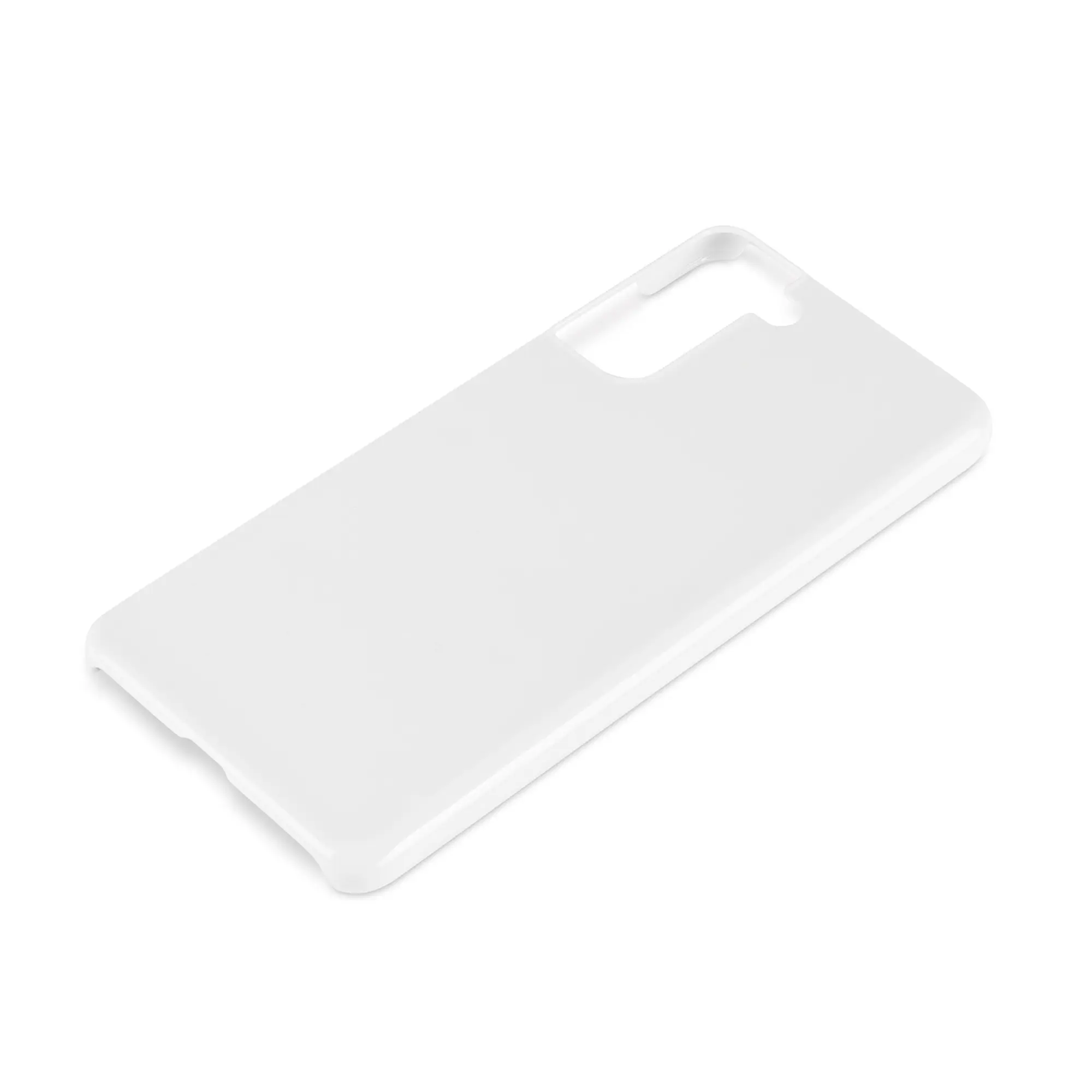 3D Premium Cover für Galaxy und iPhone, Farbe Weiß-glänzend und Farbe Weiß-matt