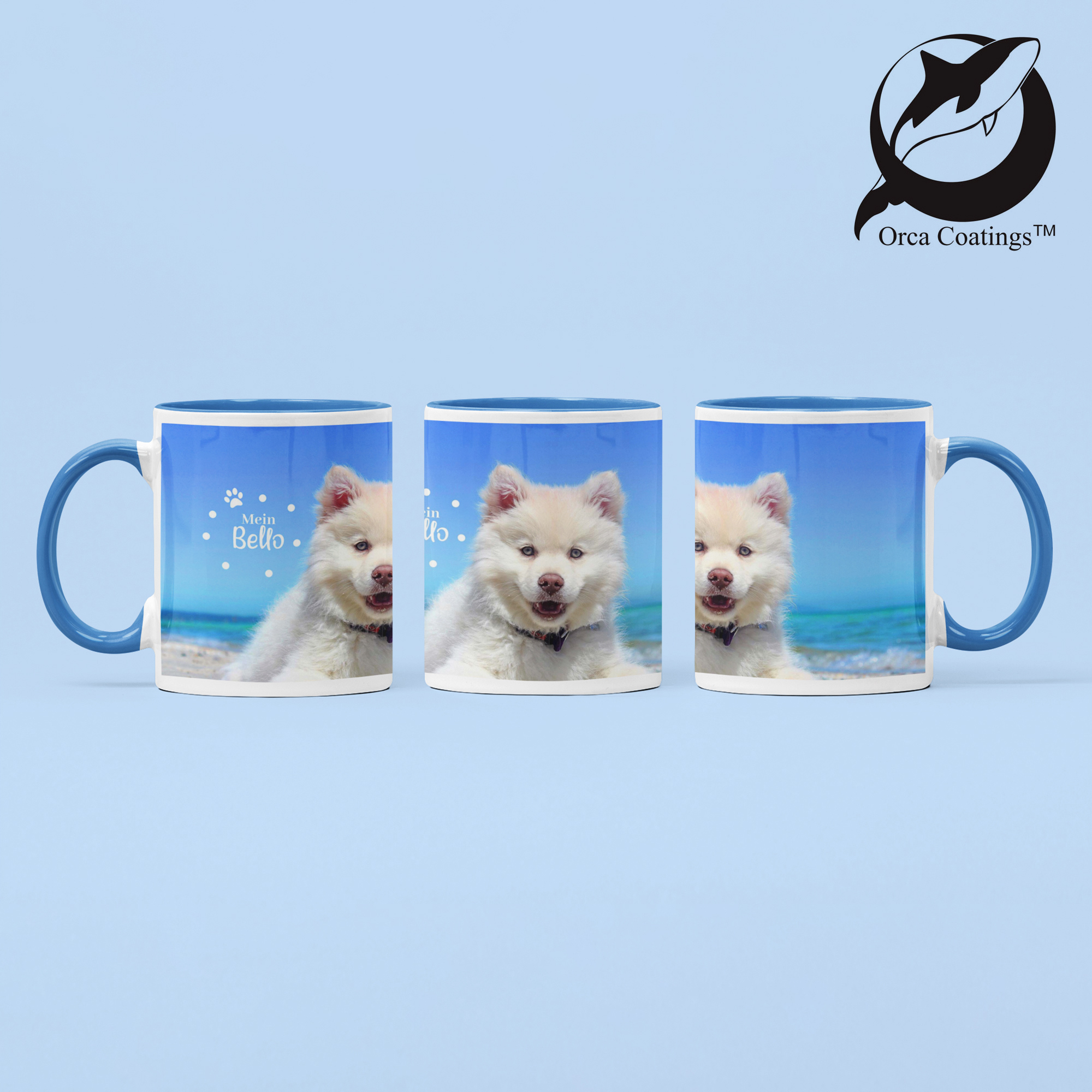 Tasse en céramique TWO TONES & HANDLE 11oz, Orca™ Coating, divers coloris