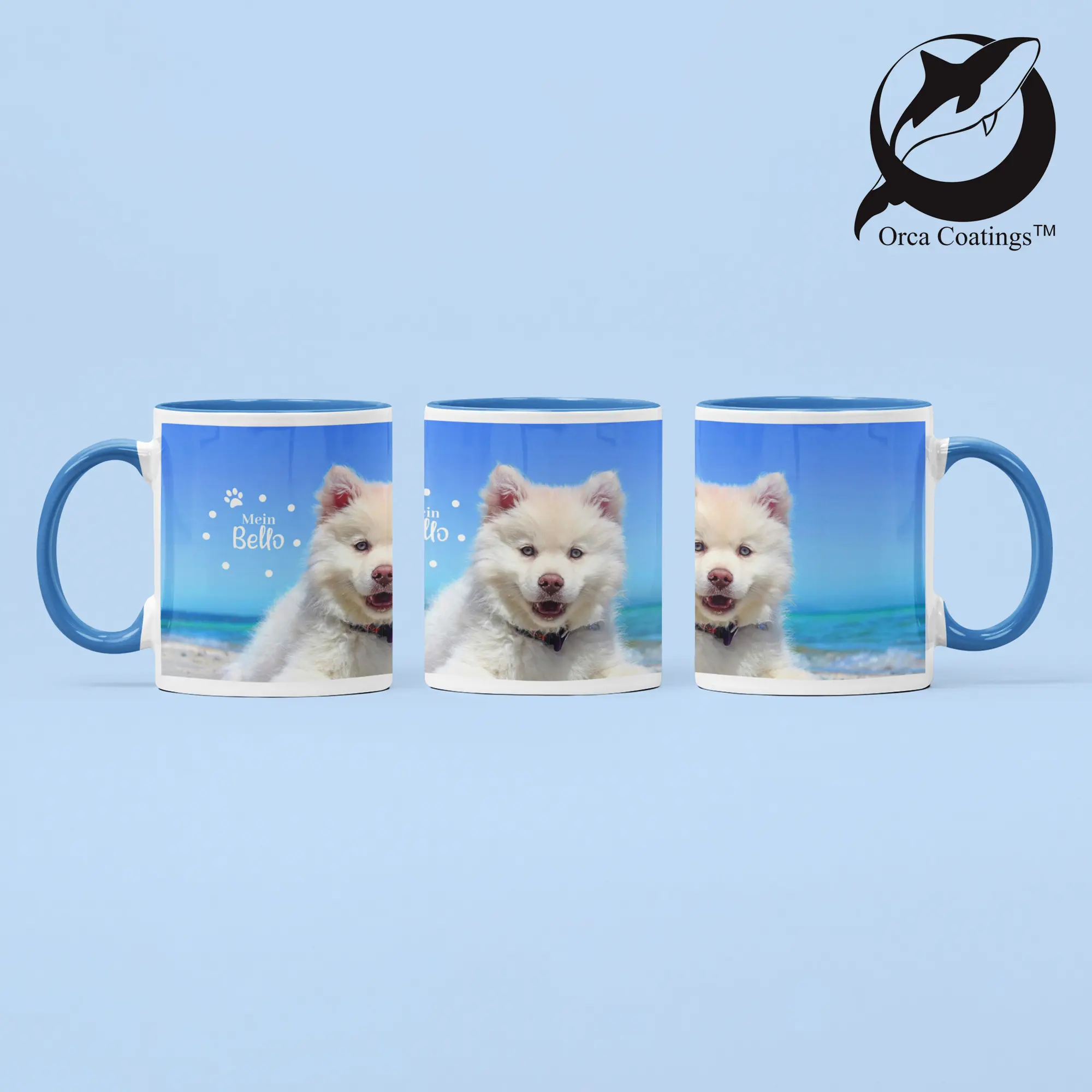 Keramiktasse TWO TONES & HANDLE 11oz, Orca™ Coating, div. Farben