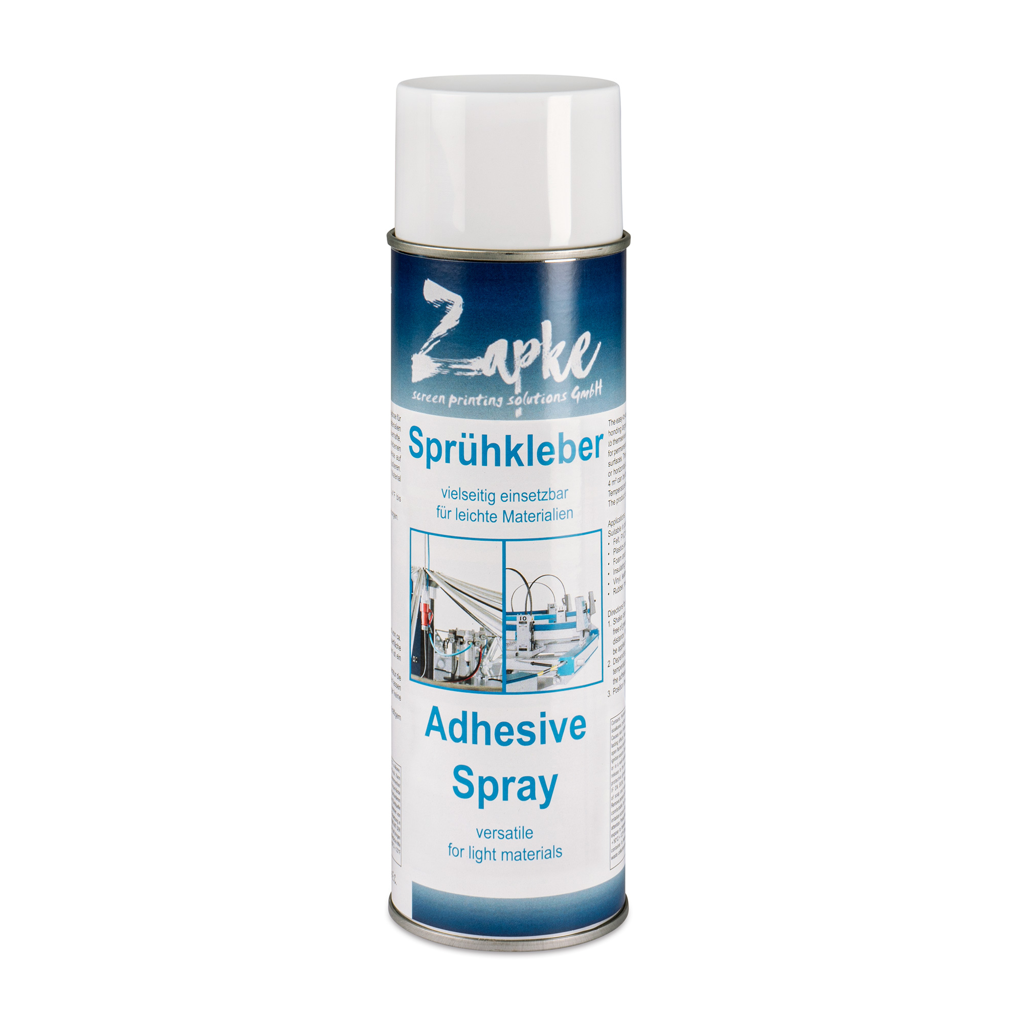 Colle en spray Zapke, contenance de 500 ml, différentes forces d’adhésion, 12 pcs./carton