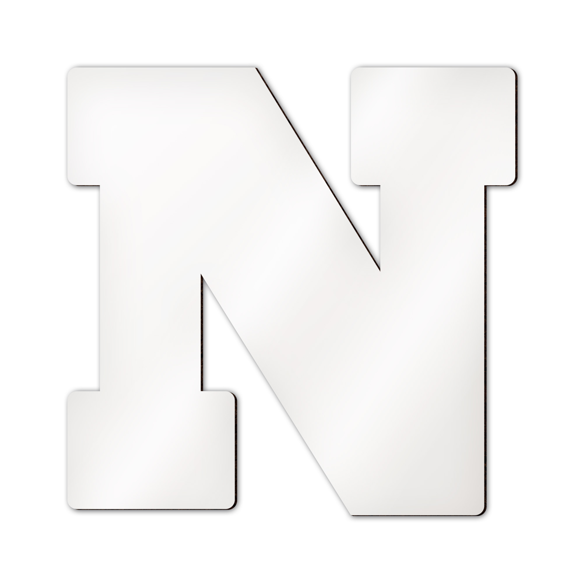 Lettres d’alphabet et caractères spéciaux Sublistar® en MDF, Hauteur 14 cm, 3 mm d'épaisseur, 100 pcs./carton