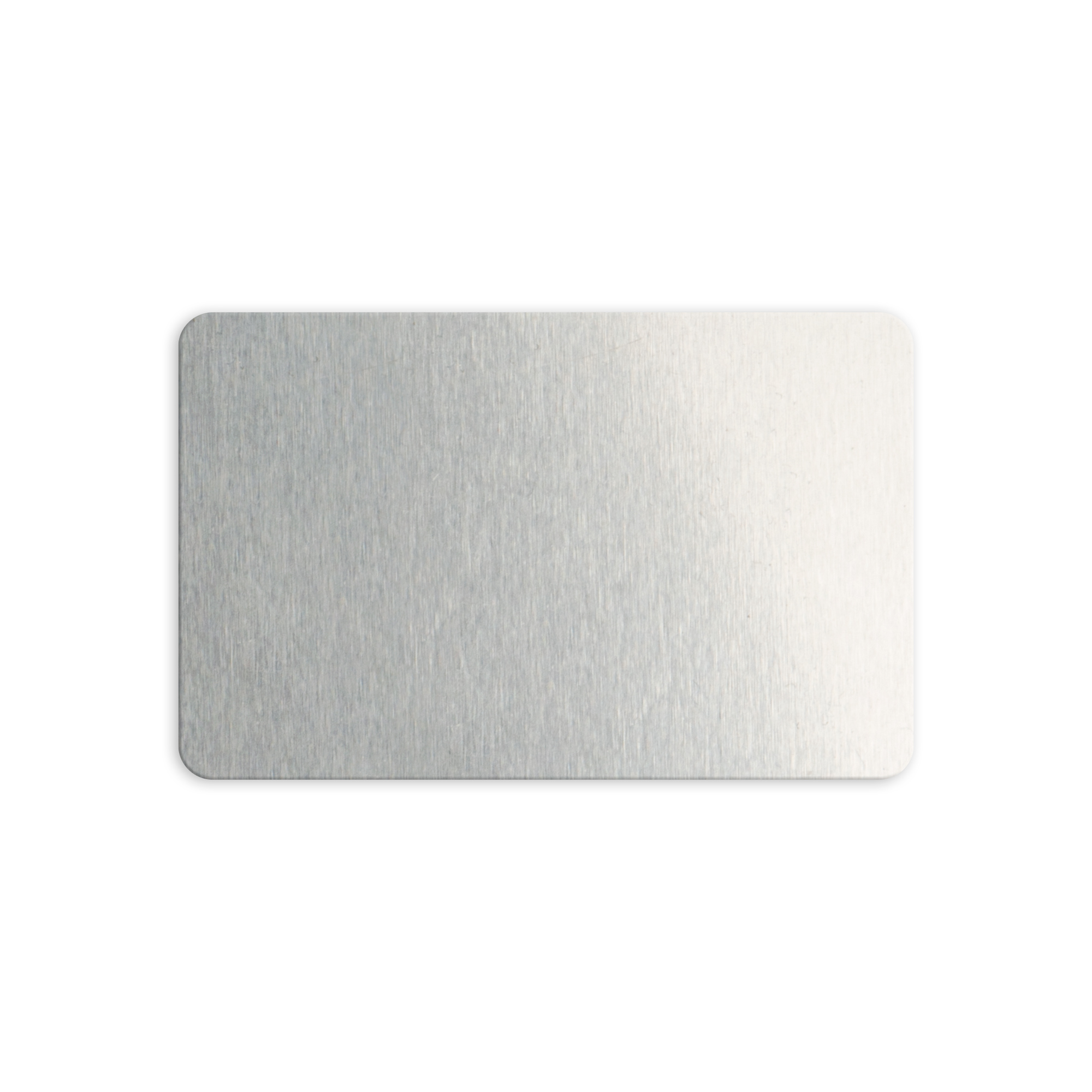 Carte de visite en aluminium 54 x 85 mm, épaisseur 0,5 mm, diverses couleurs