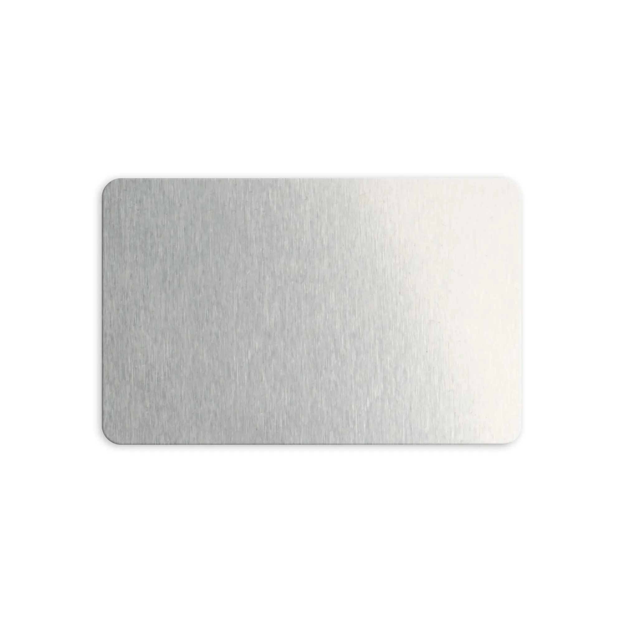 Alu-Visitenkarten 54 x 85 mm, 0,5 mm stark