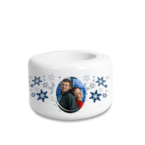 Ceramic candle holder, tea light holder, colour cream white, Ø 80 mm, height 50 mm, 96 pcs./carton