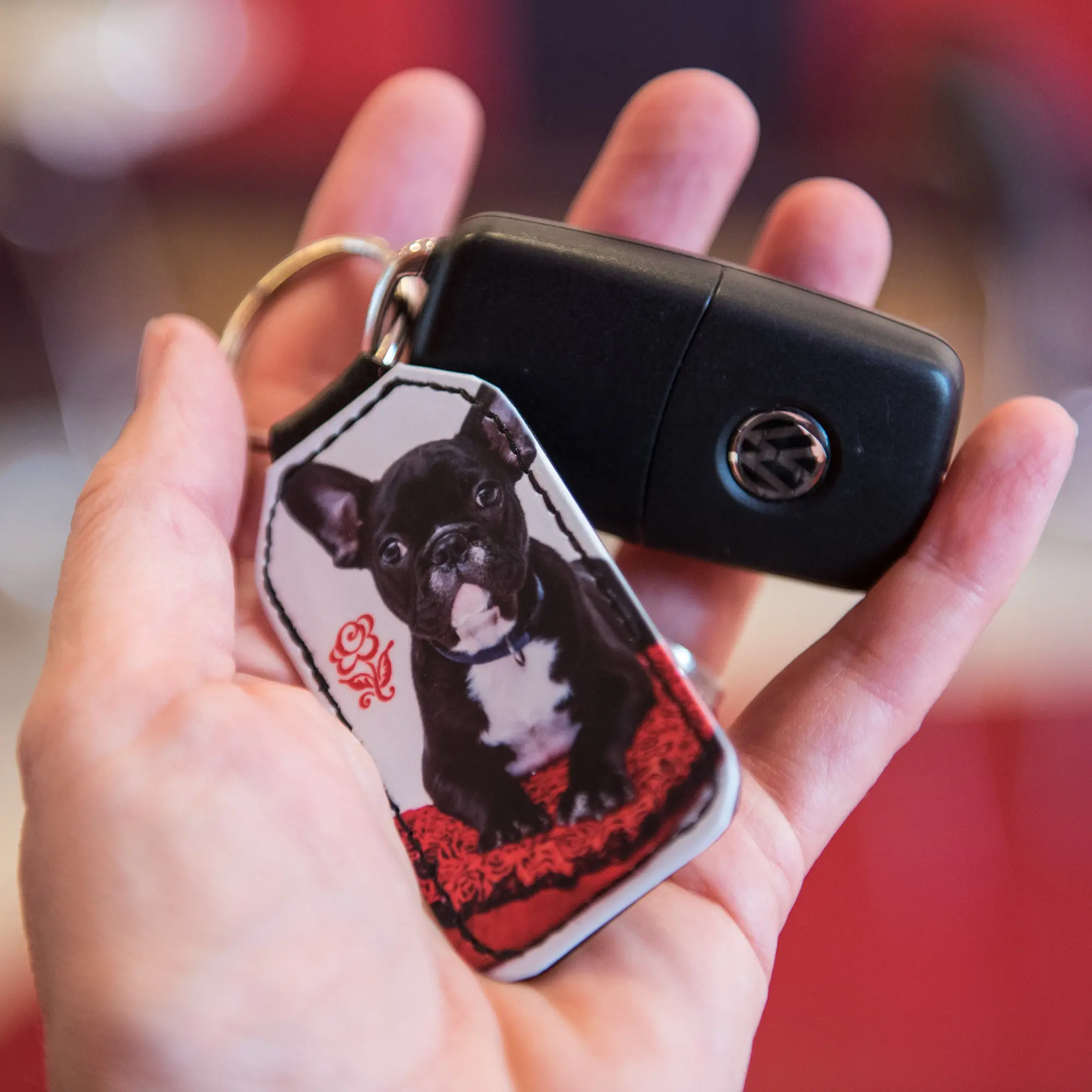 Subli Leather, Schlüsselanhänger aus Kunstleder, verschiedene Größen