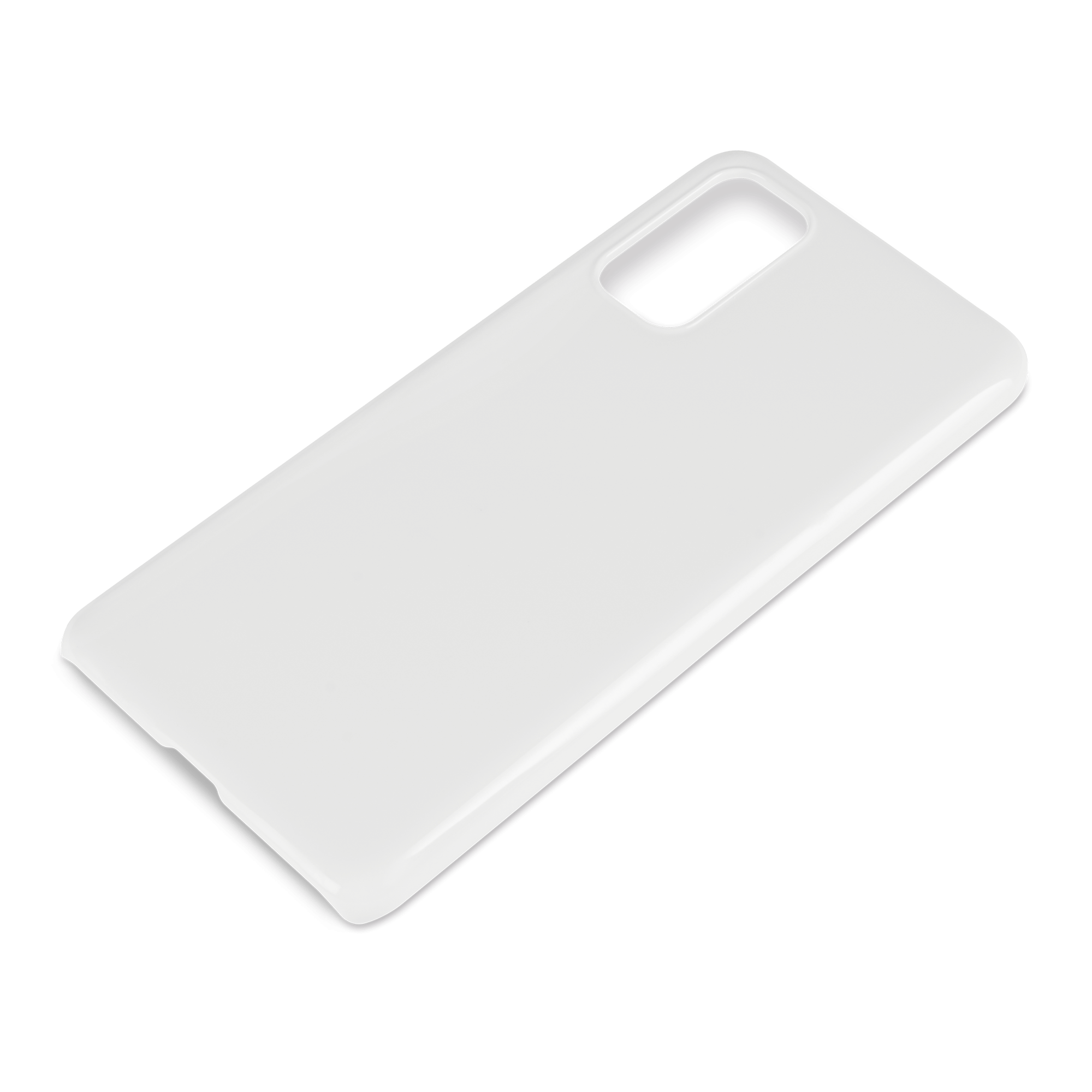 3D Premium Cover für Galaxy und iPhone, Farbe Weiß-glänzend und Farbe Weiß-matt