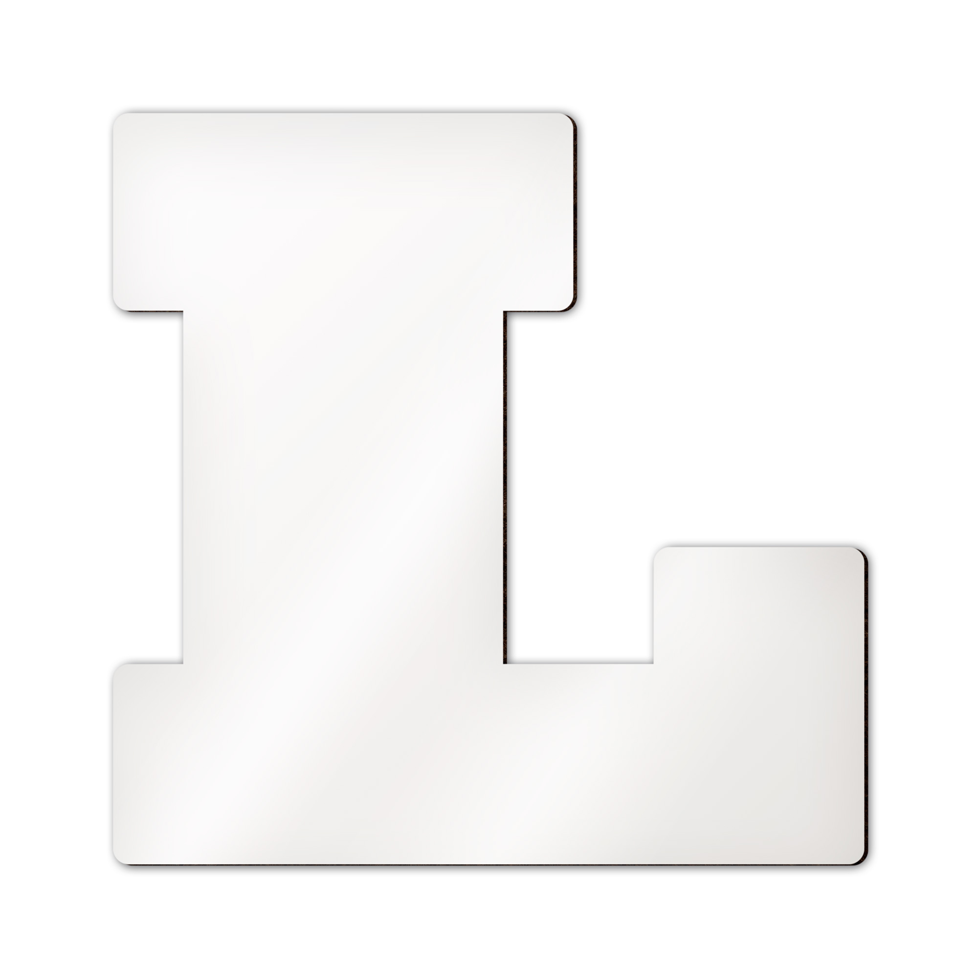 Lettres d’alphabet et caractères spéciaux Sublistar® en MDF, Hauteur 14 cm, 3 mm d'épaisseur, 100 pcs./carton