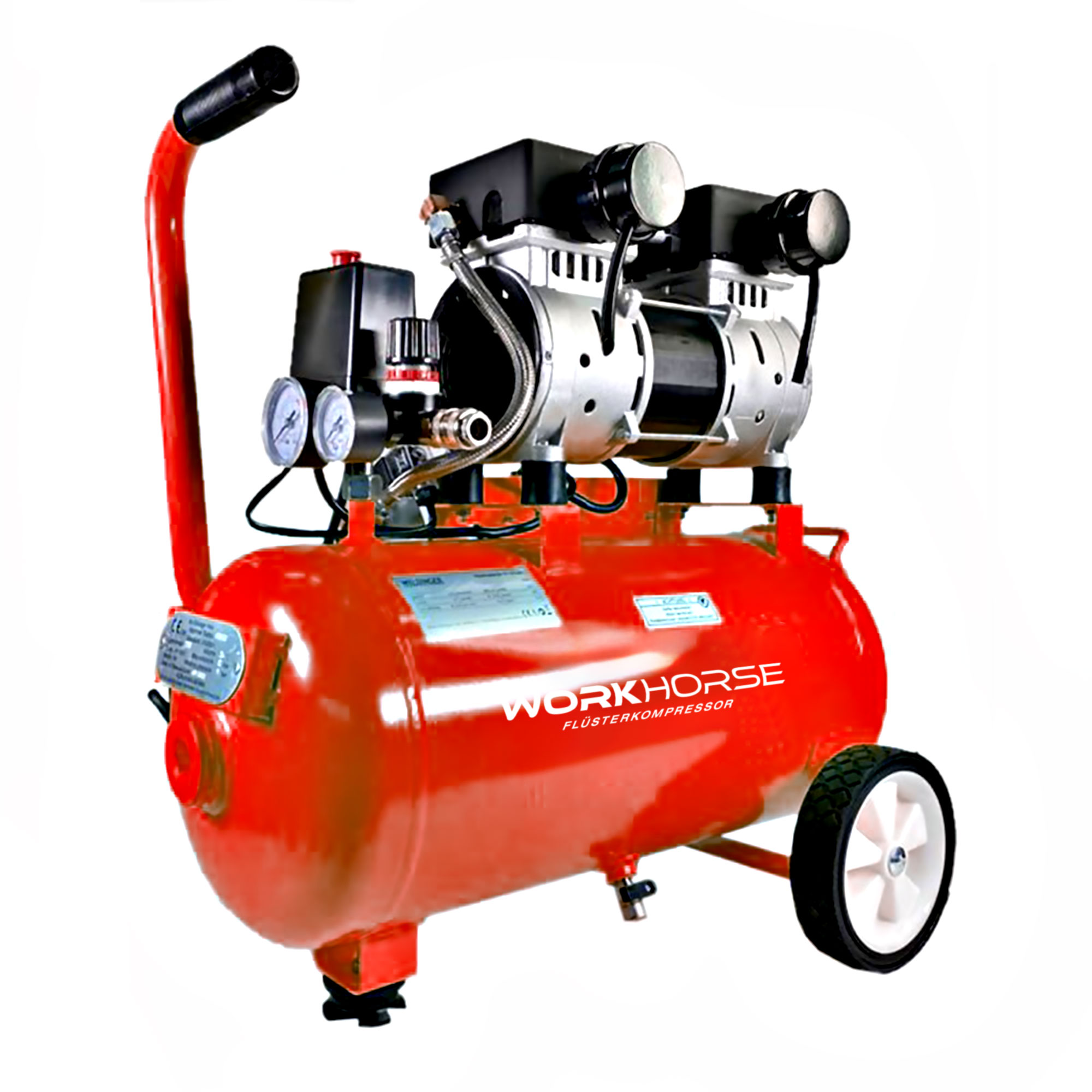 Luftkompressor Workhorse, Turbo, Behältervolumen 24 Liter, bestehend aus: