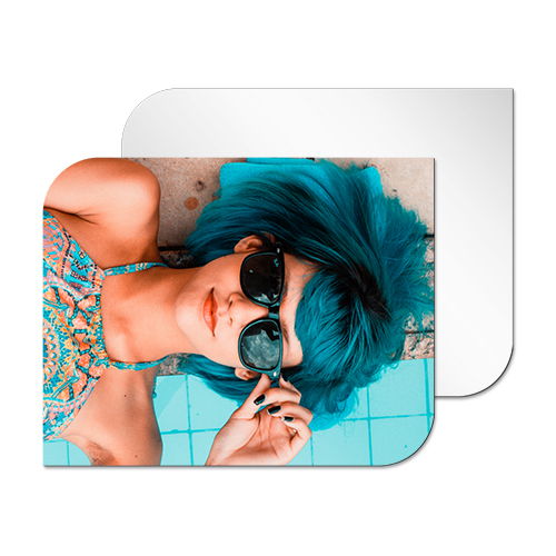 ChromaLuxe Alu-Fototafel Creative Borders, Farbe Weiß-glänzend