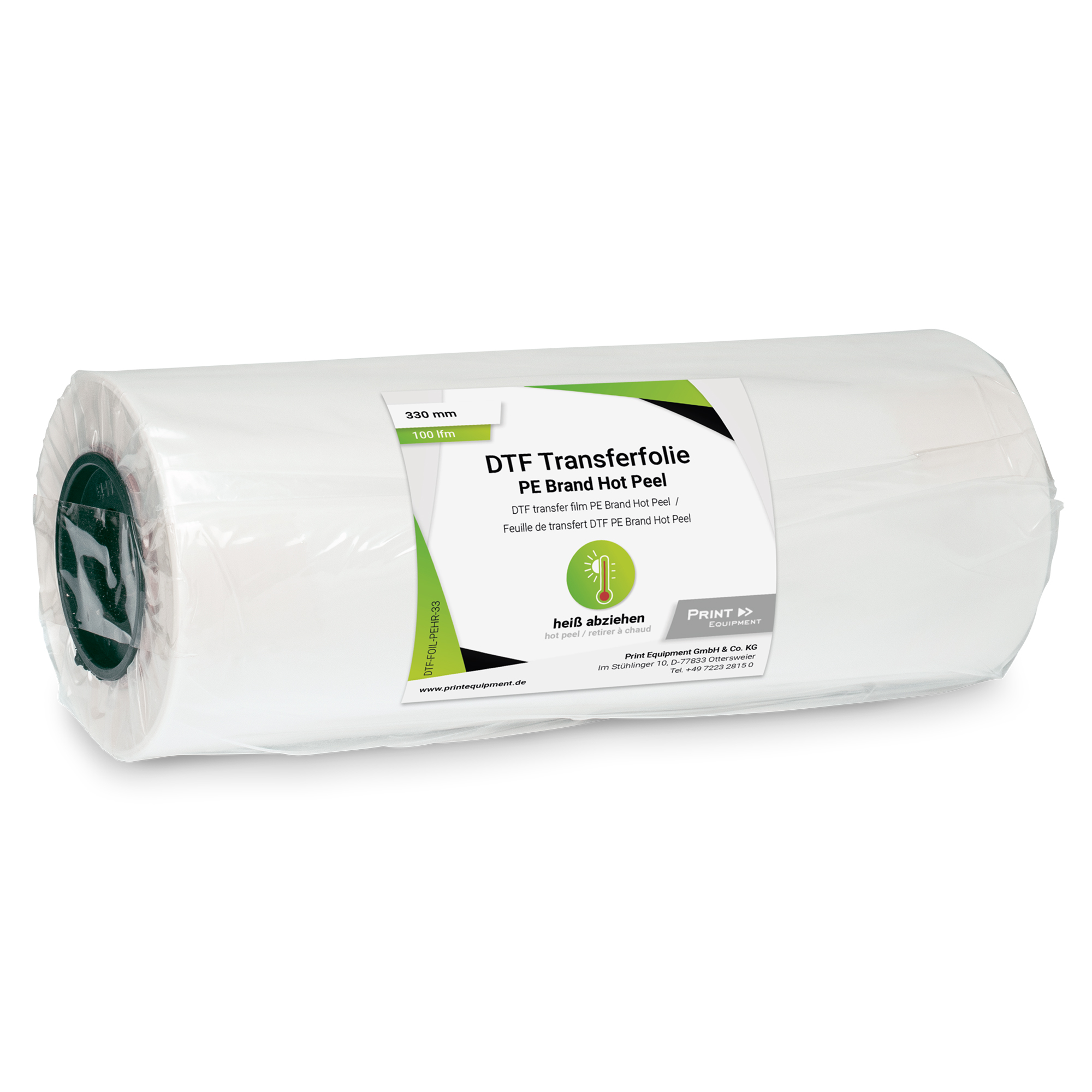 DTF Transferfolie PE Brand Hot Peel / Double Coated Matt, div. Ausführungen DTF Transferfolie PE Brand Hot Peel / Double Coated Matt, div. Ausführungen