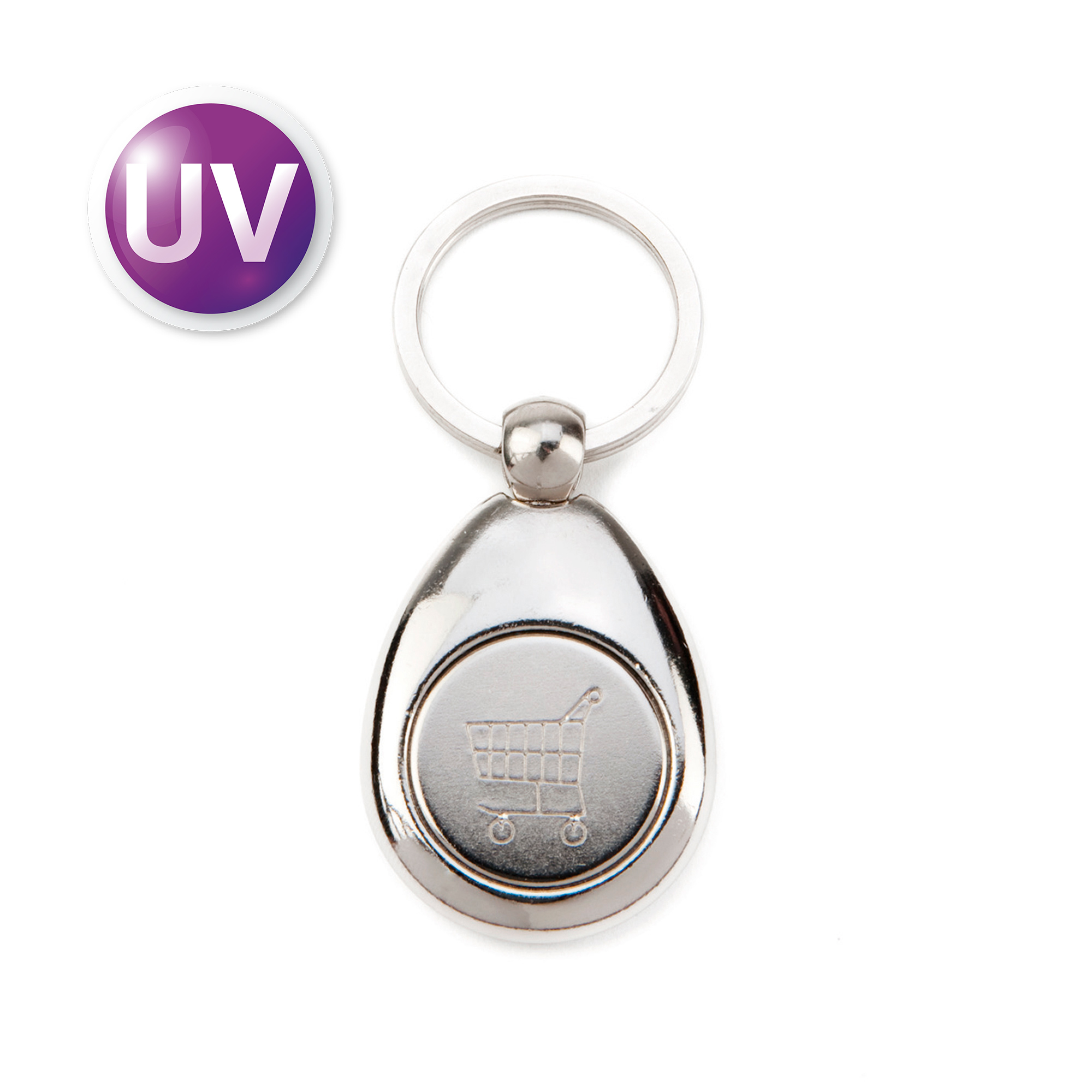 UV Druck Multiplexx Schlüsselanhänger, Metall, versch. Ausführungen