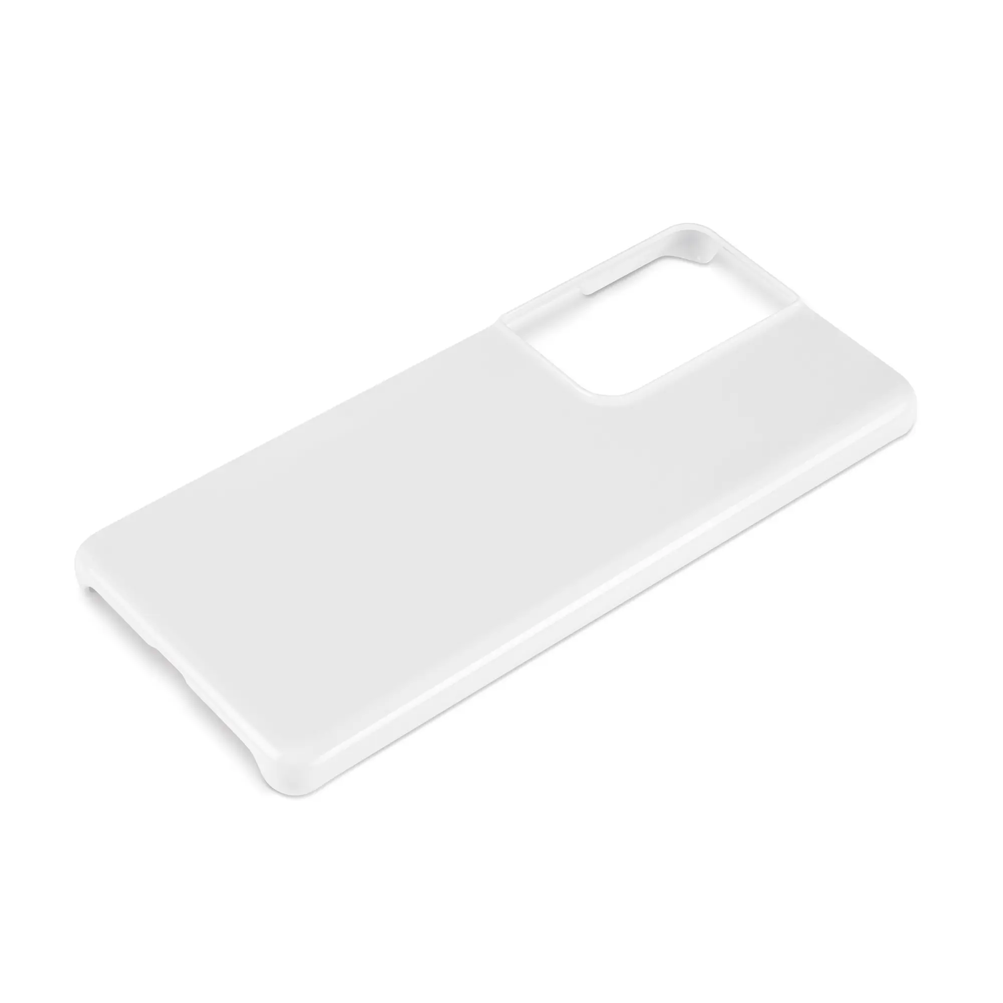 3D Premium Cover für Galaxy und iPhone, Farbe Weiß-glänzend und Farbe Weiß-matt