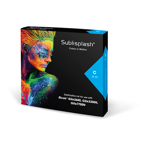 Sublisplash® für Ricoh GXe2600/3300N/7700N, 31 ml Kartusche, div. Farben