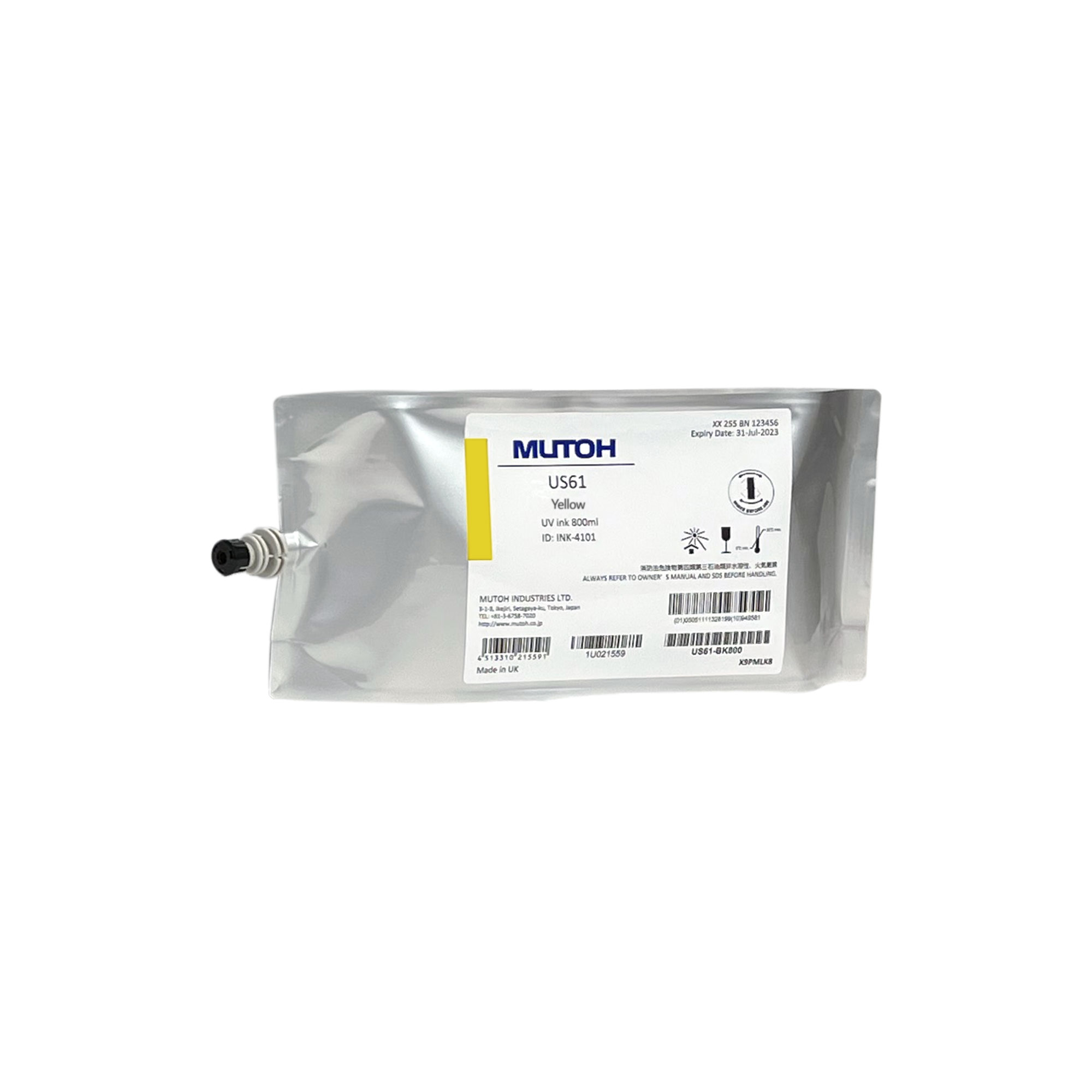 US61 Flex LED UV Ink, diverses couleurs, sachet de 880 ml