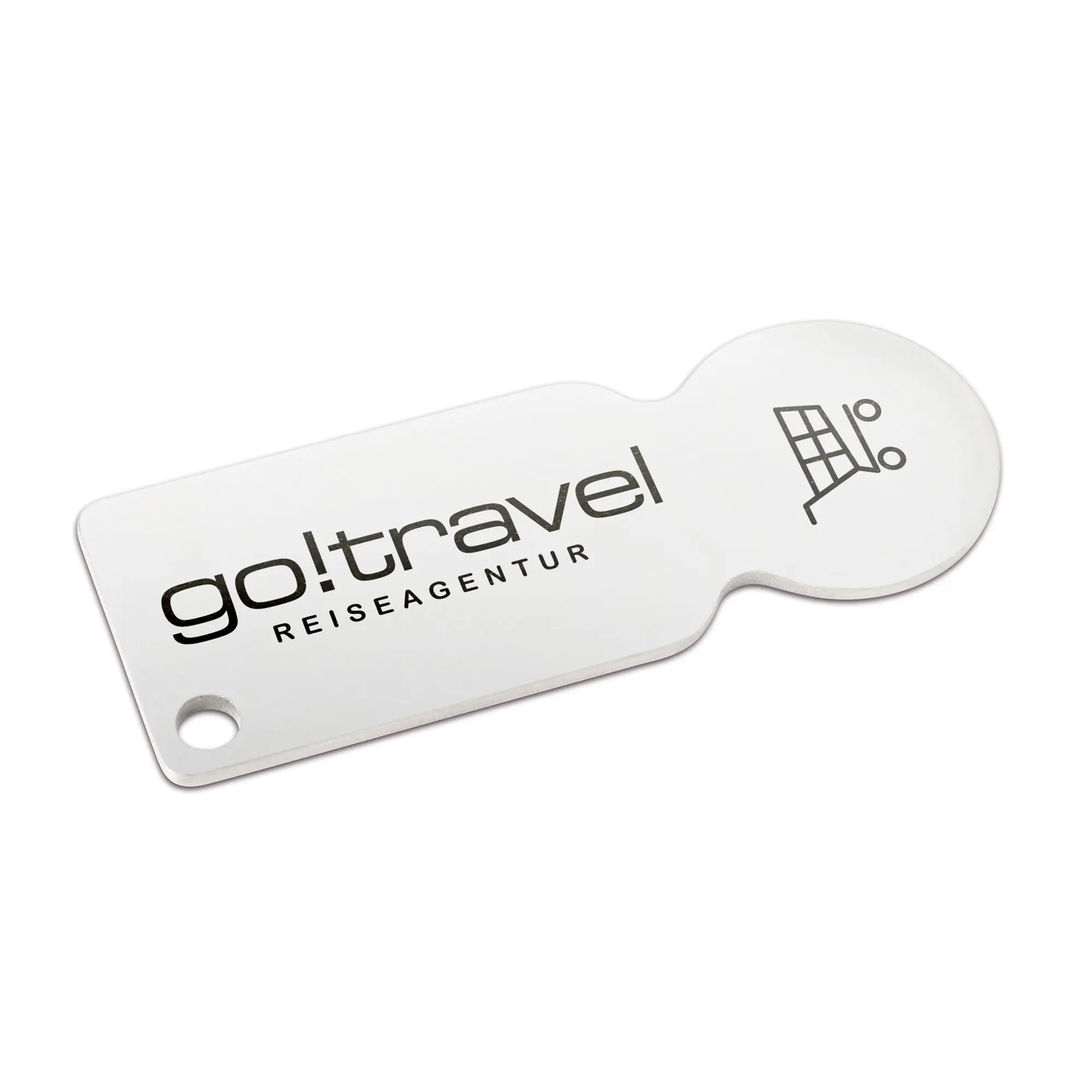 Einkaufswagenlöser aus Metall, verschiedene Farben