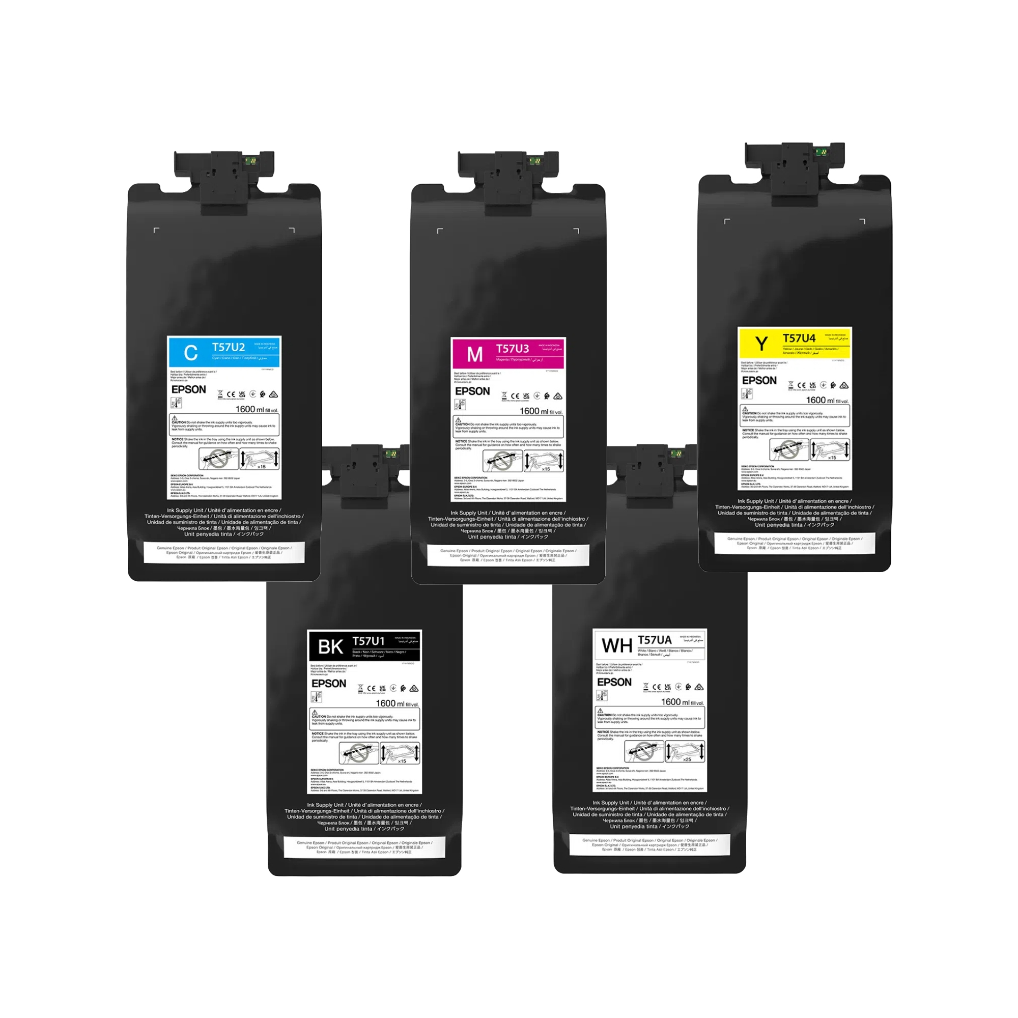 Epson® UltraChrome® DF2, pour SC-G6000/G9000, sachet de 1600 ml, CMYKW