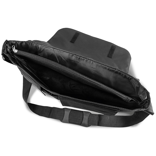 Sublistar® Schultertasche REPORTER mit wechselbarer Frontlasche, Schwarz Sublistar® Schultertasche REPORTER mit wechselbarer Frontlasche, Schwarz