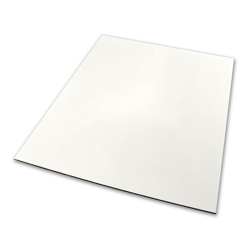UNISUB Panneau plaque en fibres dures, taille 390 x 470 mm, couleur blanc, 25 pcs./carton