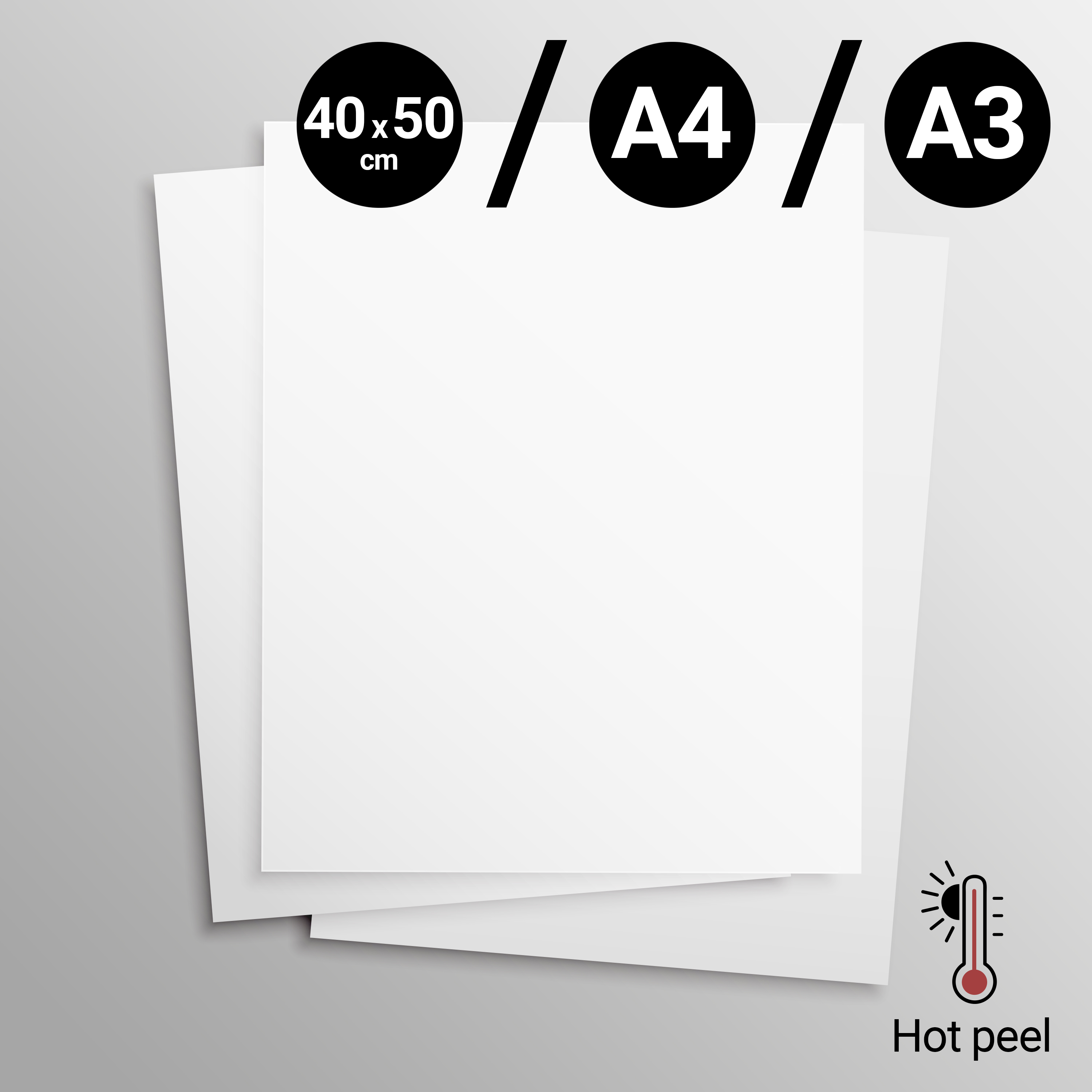 DTF Transferfolie PE Brand Hot Peel / Double Coated Matt, div. Ausführungen