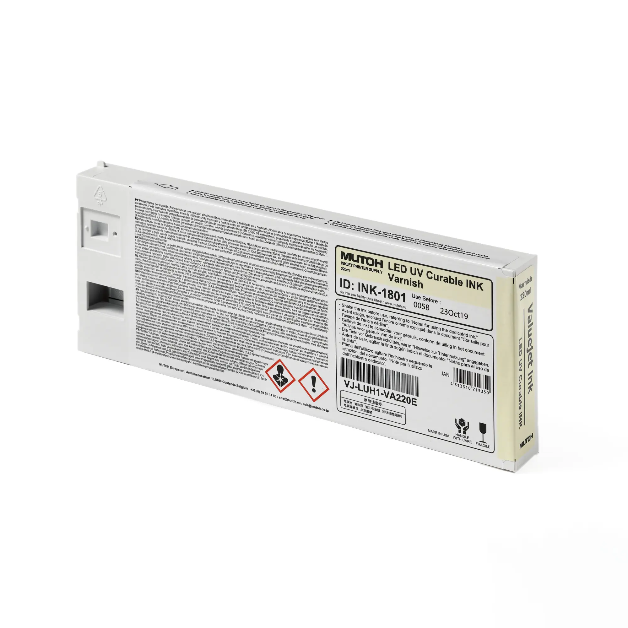 UH21 Hard LED UV Ink, div. Farben, 220-ml-Kartusche