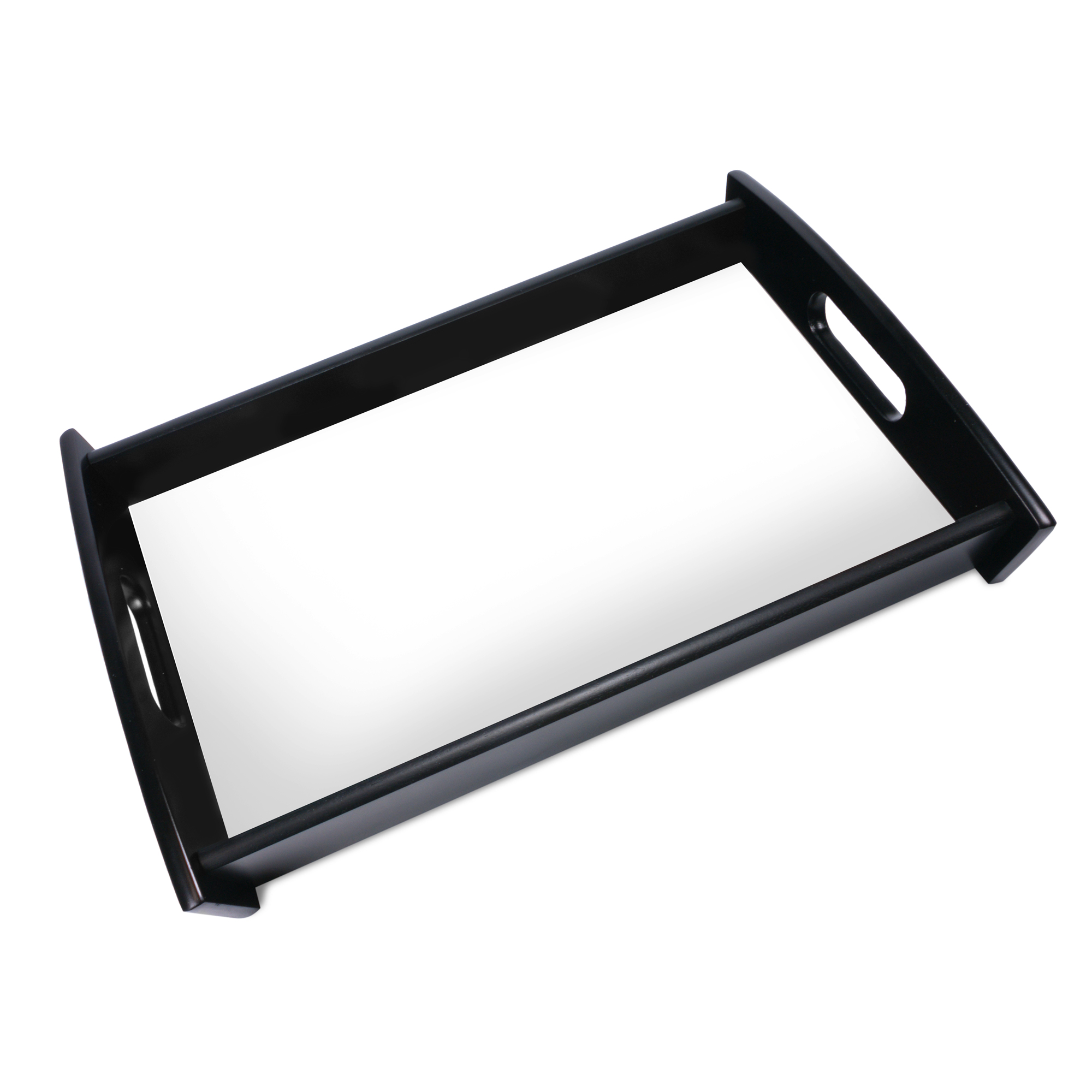 UNISUB Holztablett, Farbe Schwarz