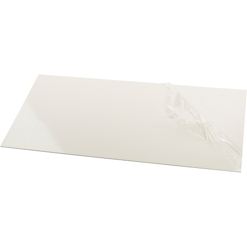 UNISUB Kunststoff Plattenware, Größe 290 x 590 x 2,29 mm, Beidseitig bedruckbar, Farbe Weiß-glänzend