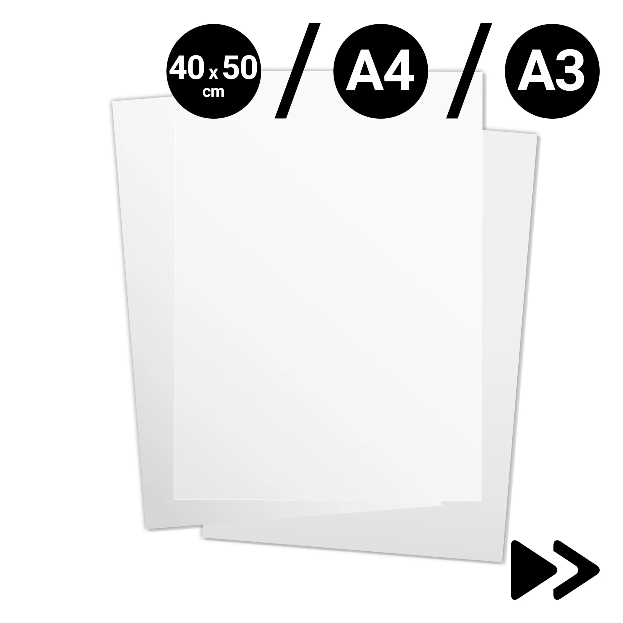 Feuille de transfert DTF PE Brand Hot Peel / Double Coated Matt, diverses versions