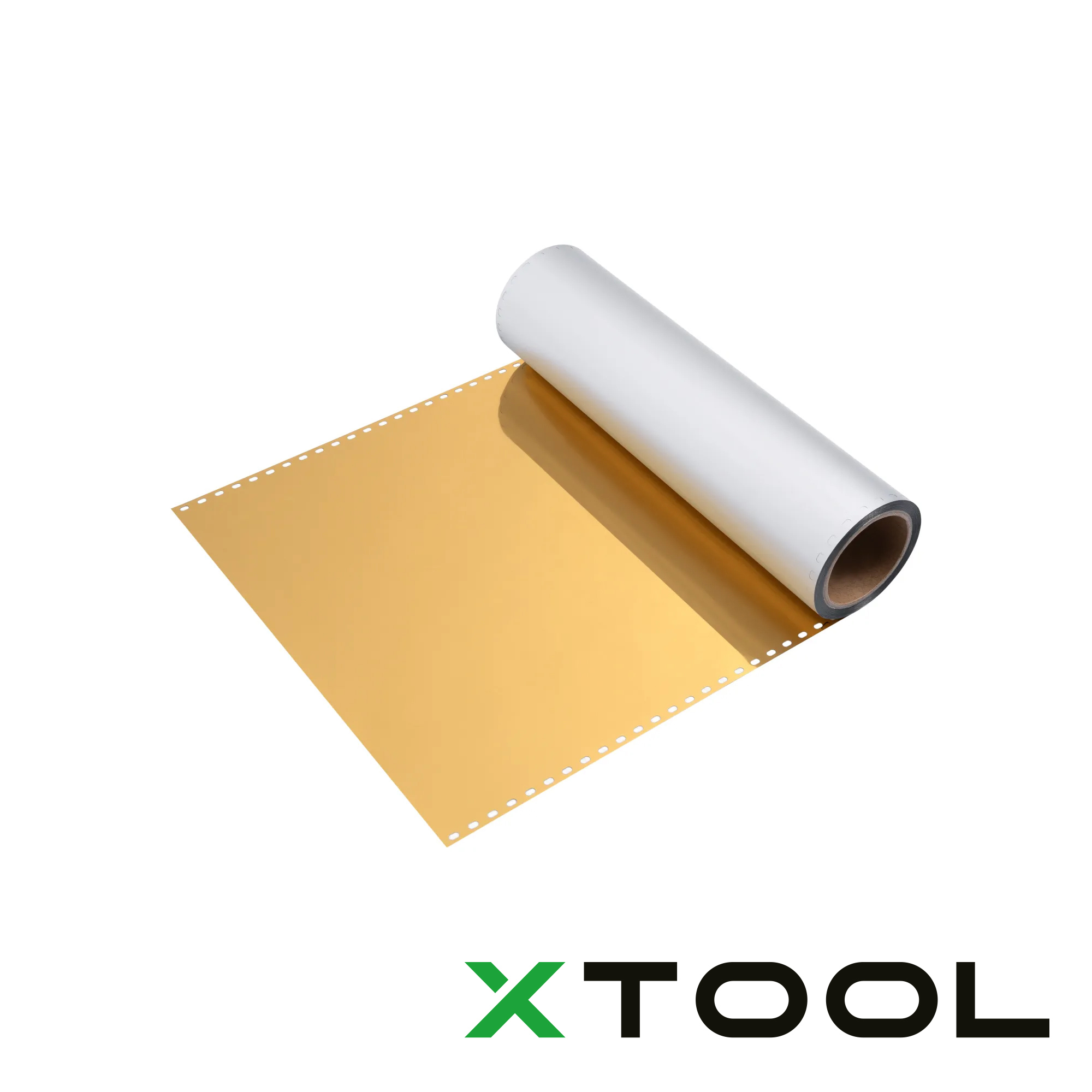 Feuille de transfert DTF xTool doré et argenté, 30 m x 39 cm
