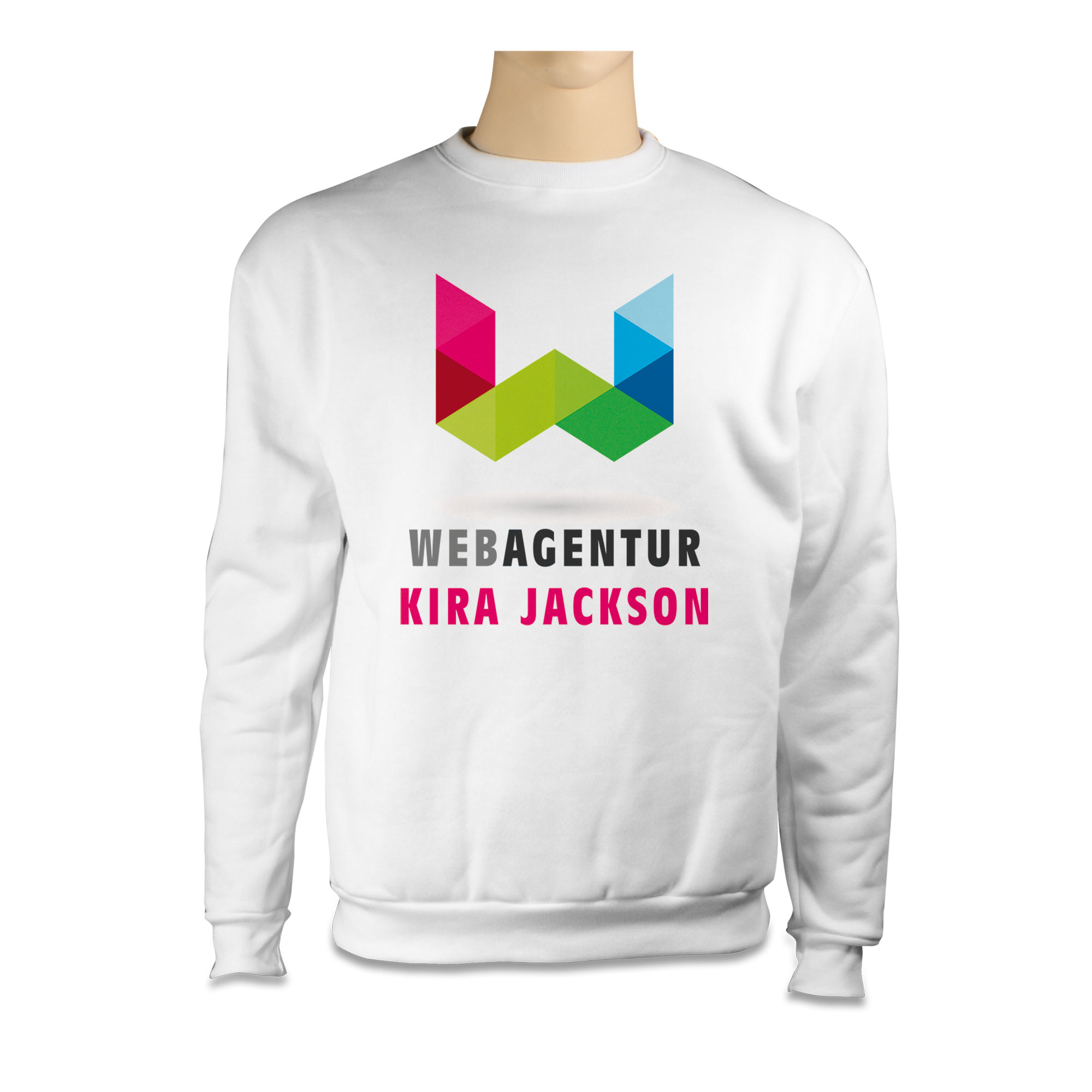 Sweatshirt Basic, couleur White, diverses tailles