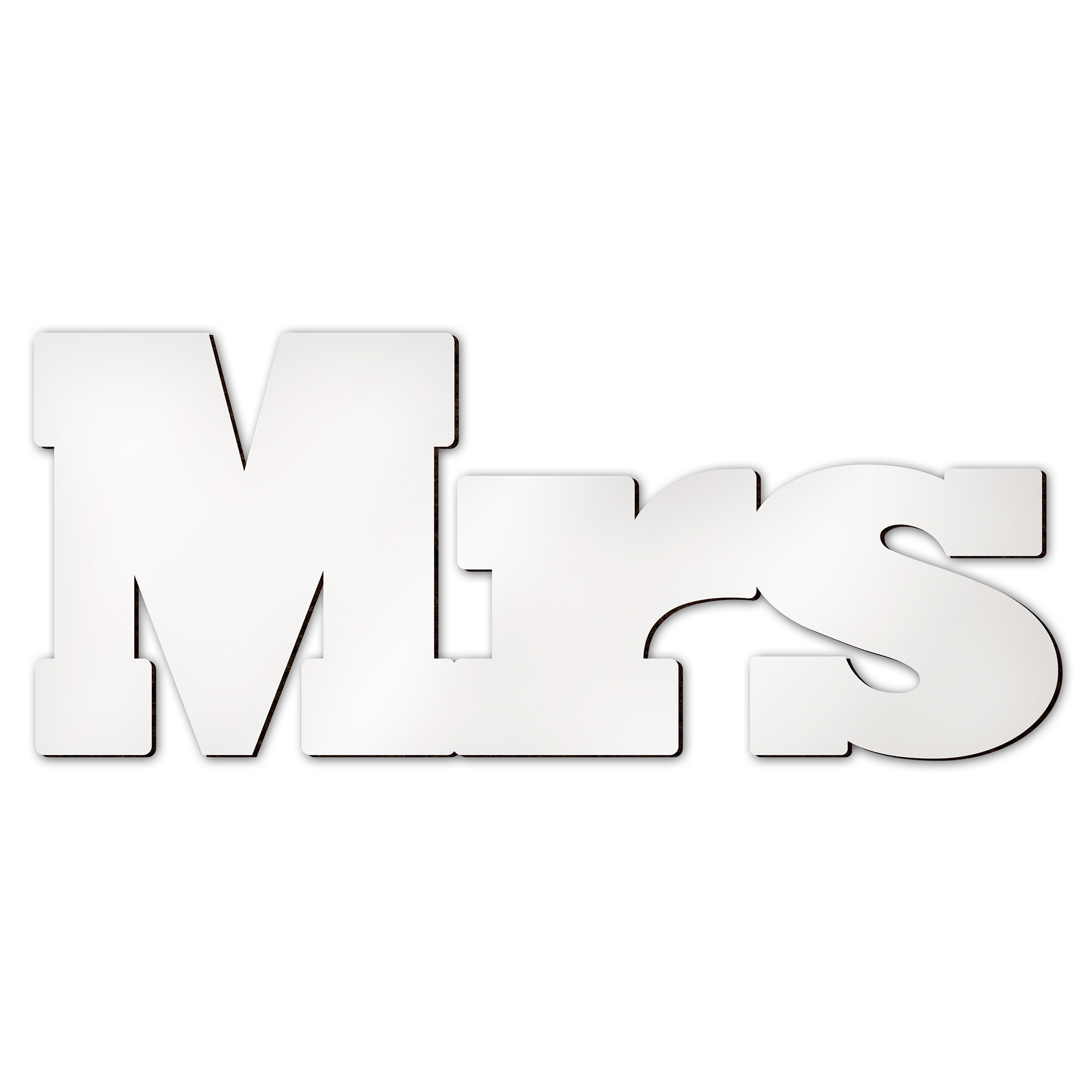 Sublistar® MDF Schriftzug Mrs, Höhe 14 cm, 3 mm stark Sublistar® MDF Schriftzug Mrs, Höhe 14 cm, 3 mm stark