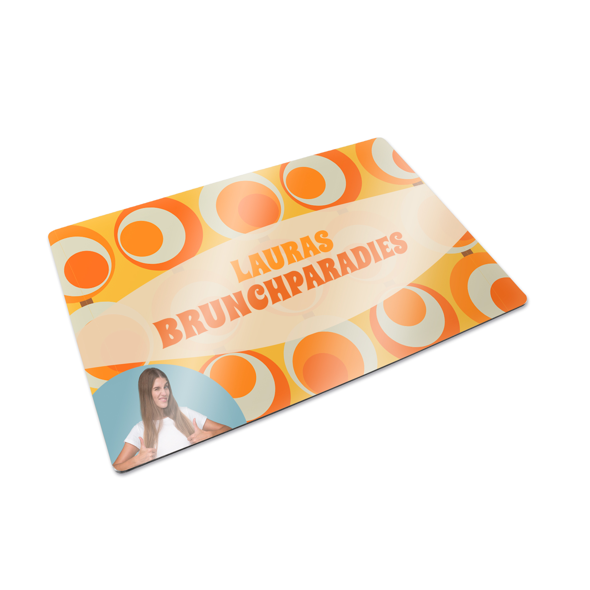 Sublistar® Ersatzplatte MDF für Holztablett TRAY-L, Weiß-glänzend, Größe 418 x 286 x 3 mm, 50 St./Karton