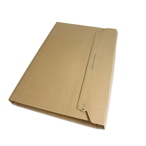 Buchverpackung A3 mit Aufreißfaden, Braun, Innenformat 455 x 320 x 55 mm