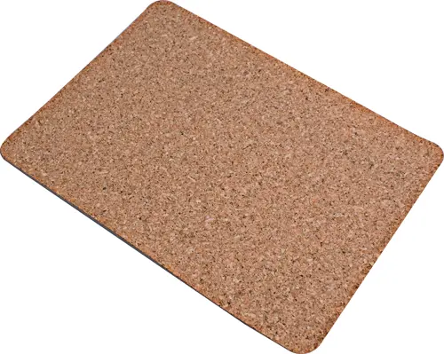 High-gloss placemat with cork backing, size 395 x 285 x 1.5 mm, 100 pcs./carton
