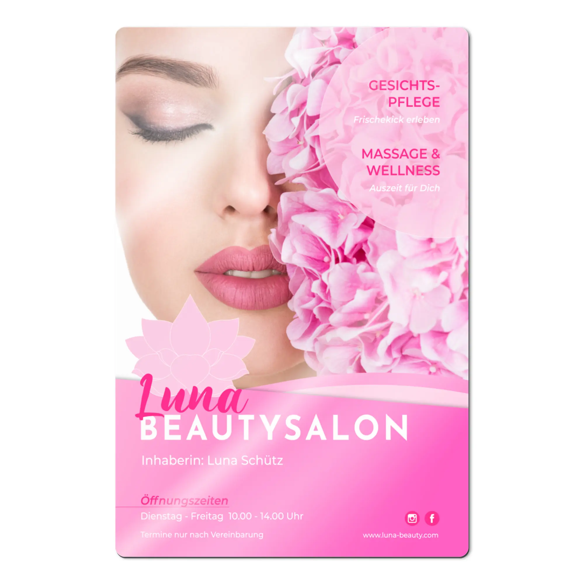 Duraluxe Alu-Fototafel weiß-glänzend, versch. Größen