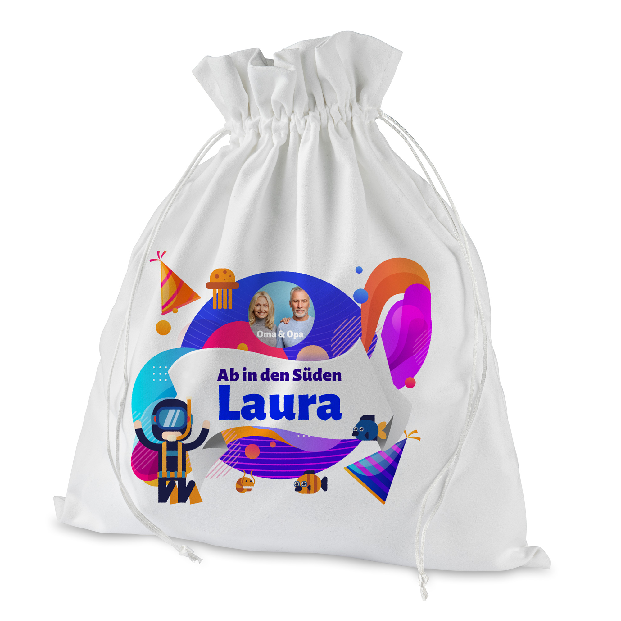 Sac à cordelettes Sublistar® pour cadeaux, diverses tailles