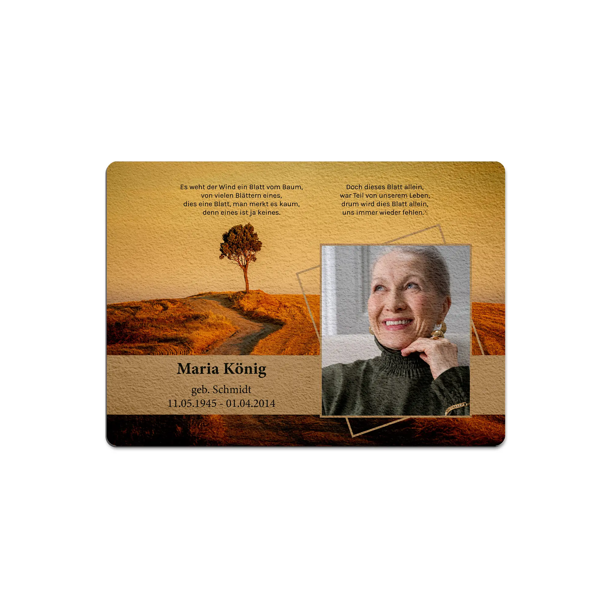 Duraluxe Alu-Fototafel weiß-strukturiert, versch. Größen