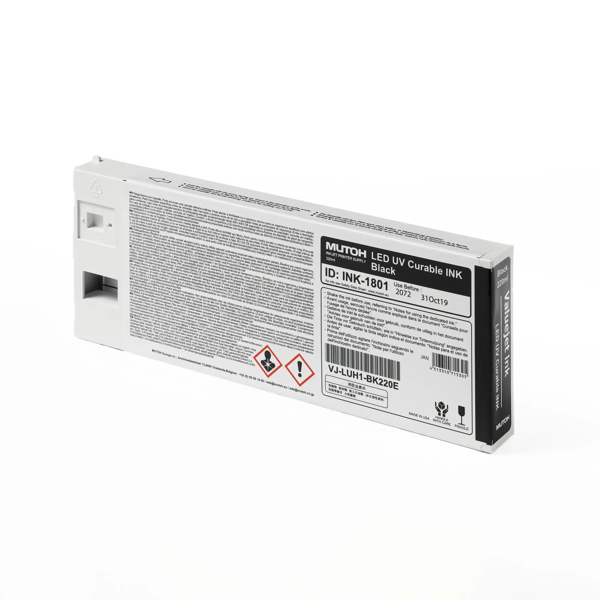 UH21 Hard LED UV Ink, div. Farben, 220-ml-Kartusche