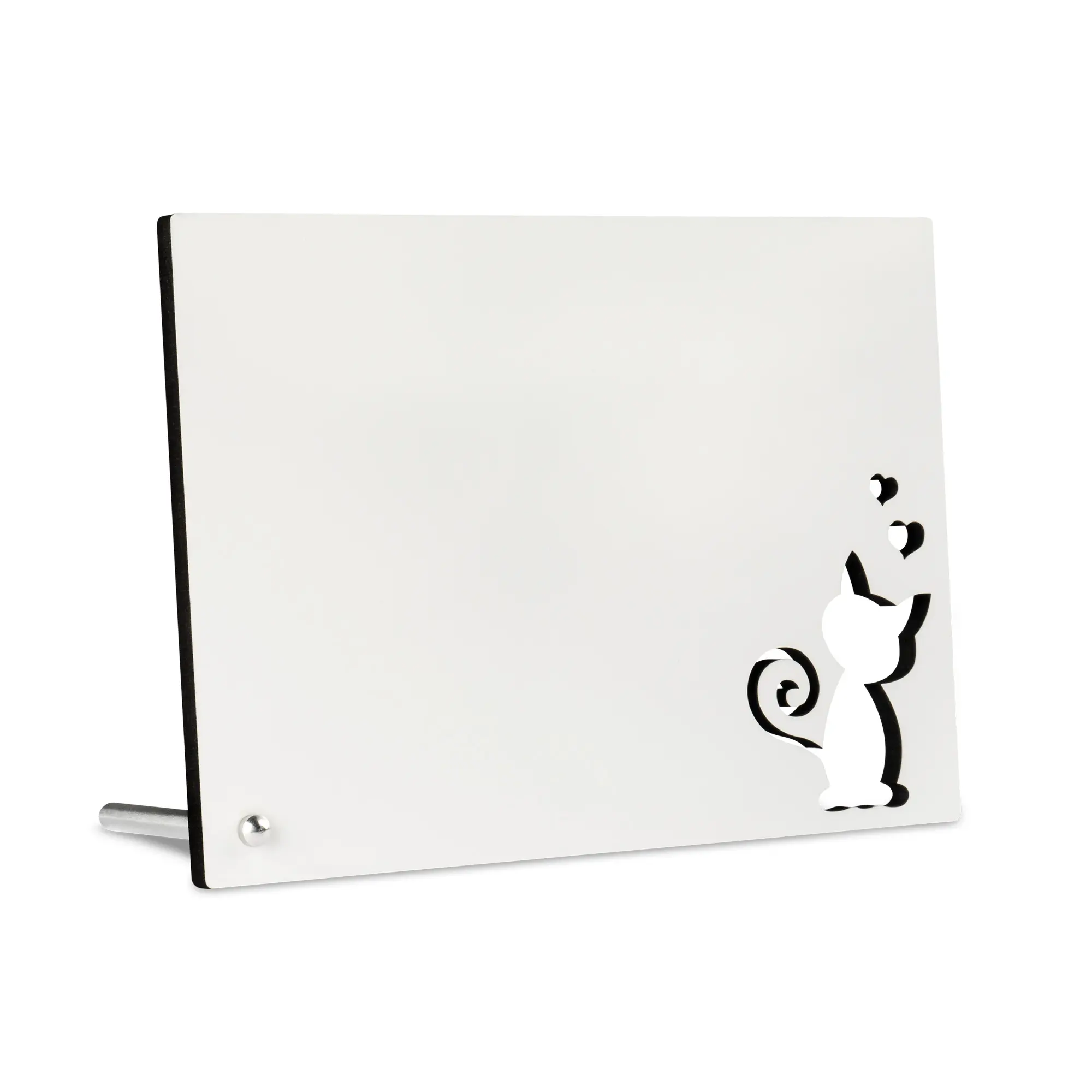 Sublistar® MDF Picture frame, design „Cat“, 13 x 18 cm, 6 mm thickness, Landscape format,