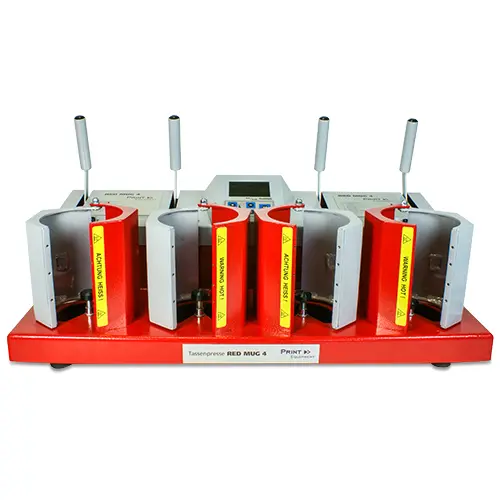 Tassenpresse RED MUG 4, Basispresse, ohne Heizelemente